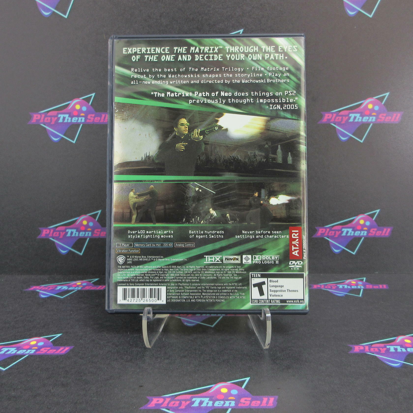 The Matrix Path of Neo PS2 PlayStation 2 - Like New