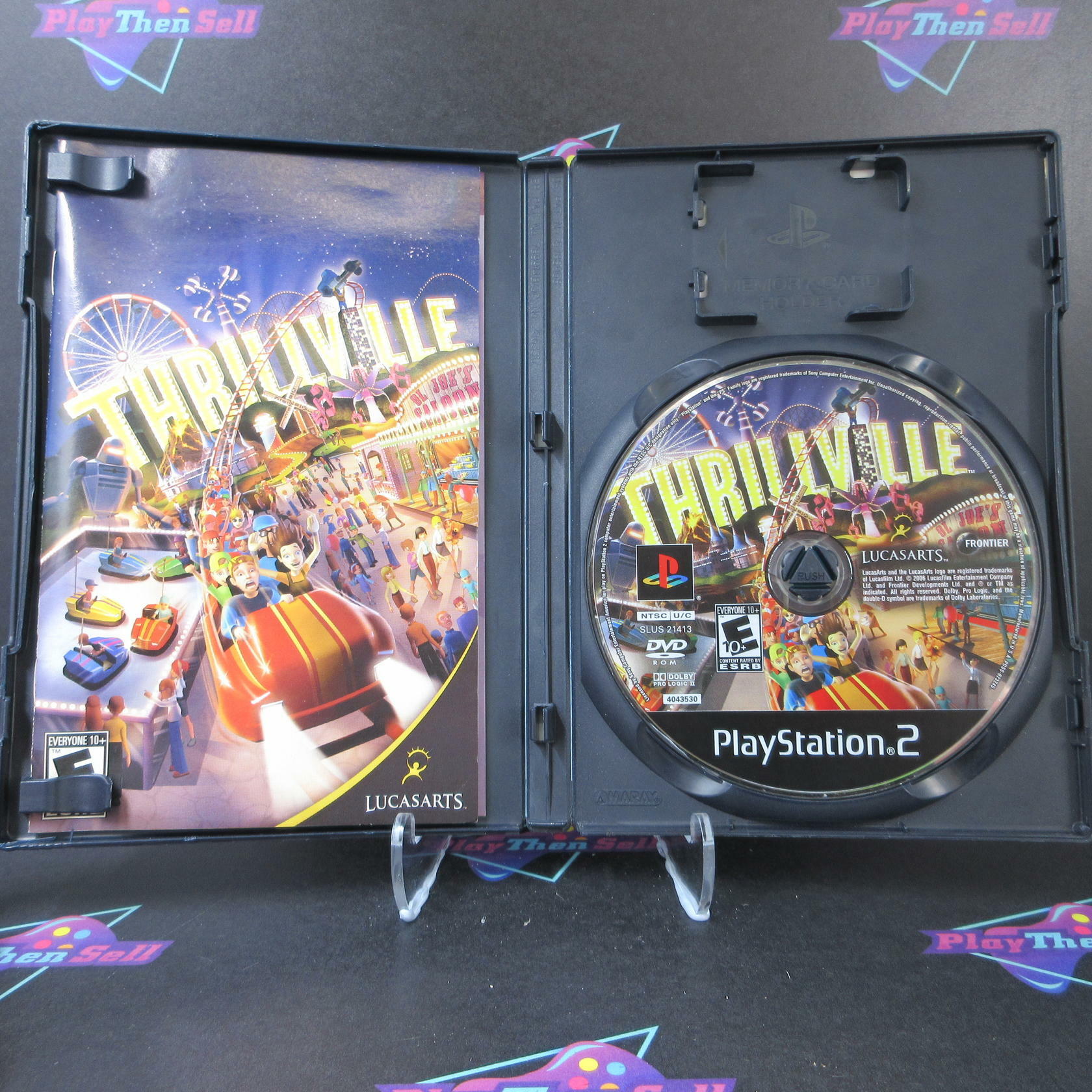 Thrillville PS2 PlayStation 2 AD Complete CIB - Very Good