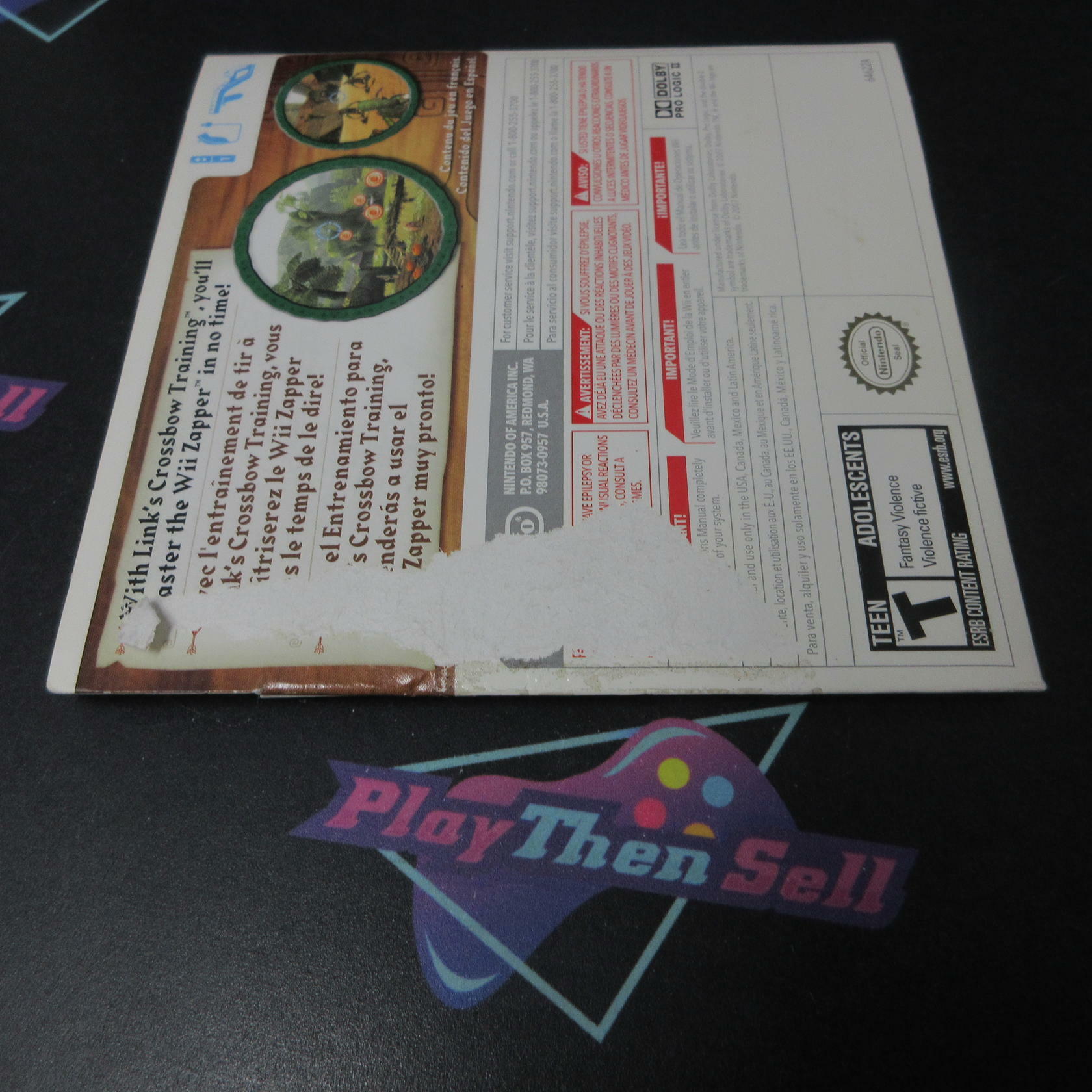 Link's Crossbow Training Nintendo Wii AD - Very Good