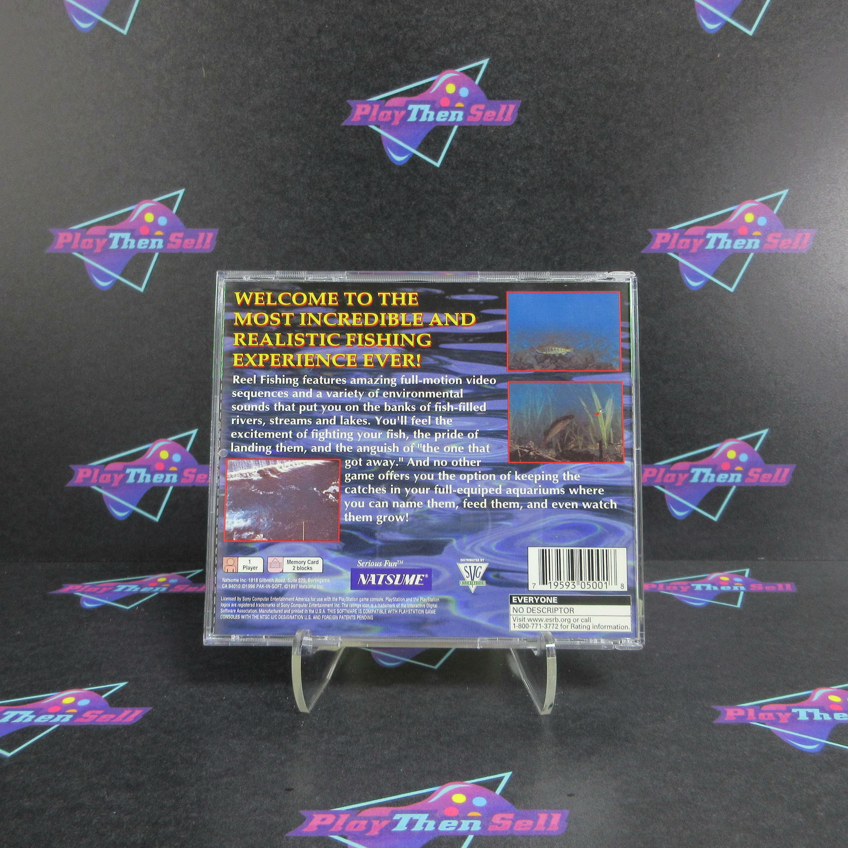 Reel Fishing PS1 PlayStation 1 Greatest Hits - Very Good