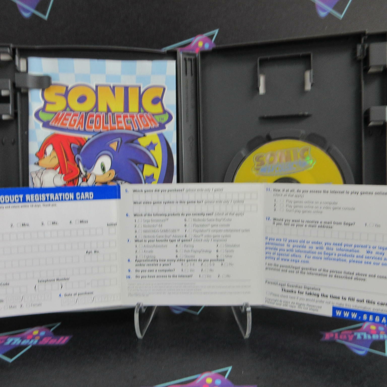 Sonic Mega Collection + Reg Card Nintendo GameCube AD - Very Good