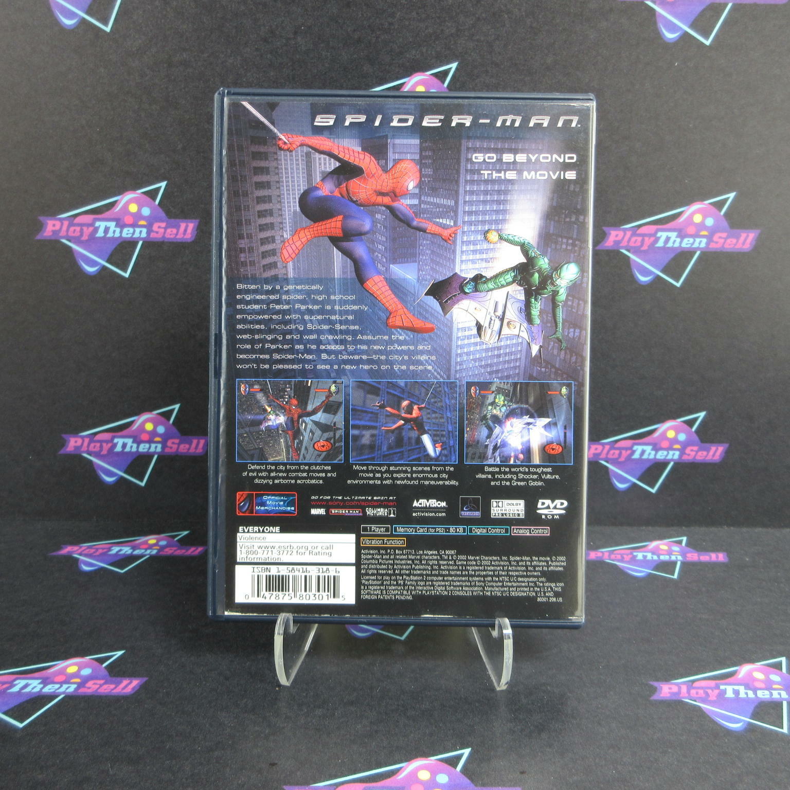 Spider-Man PS2 PlayStation 2 + Reg Card - Like New