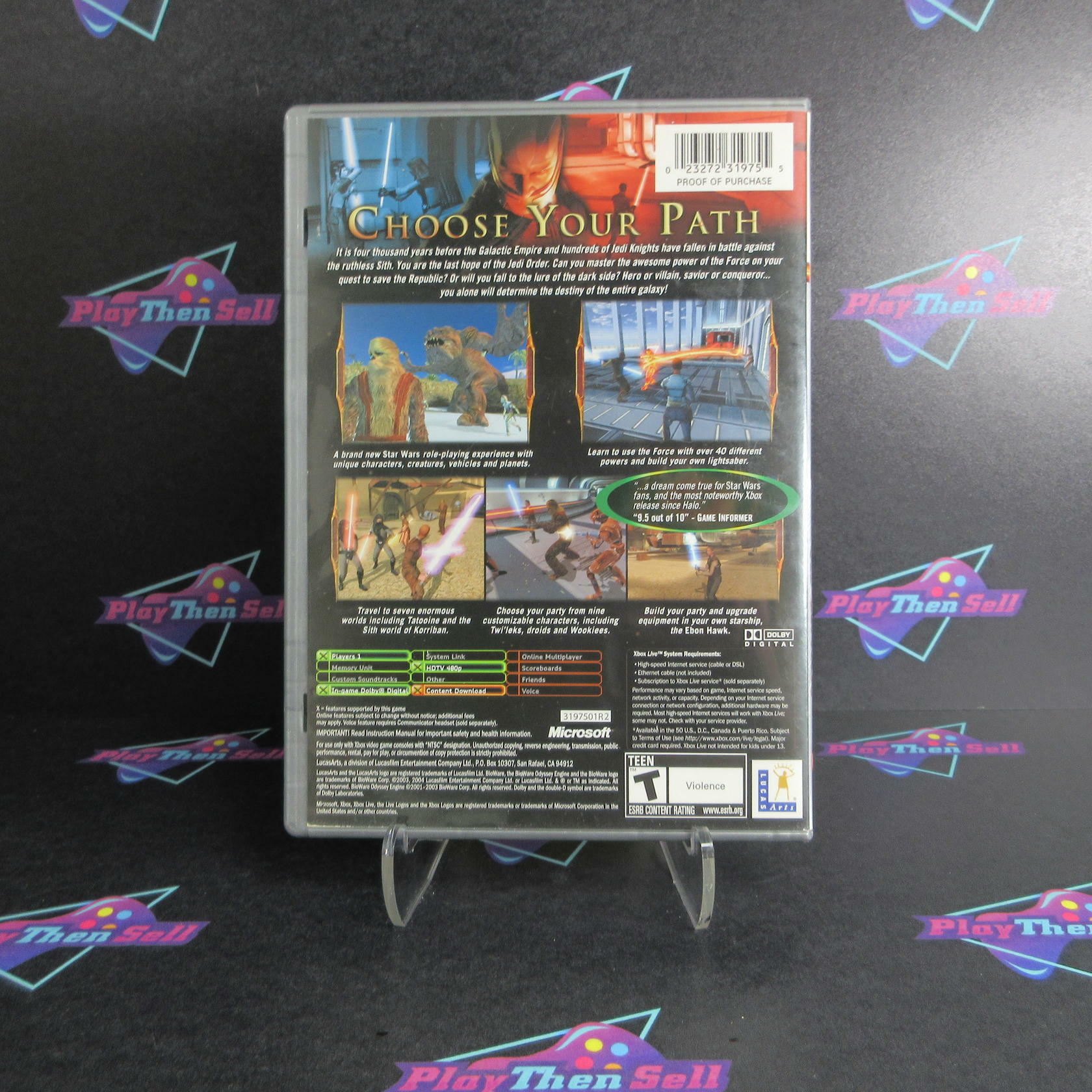 Star Wars Knights of the Old Republic PH Xbox AD/NM - Very Good