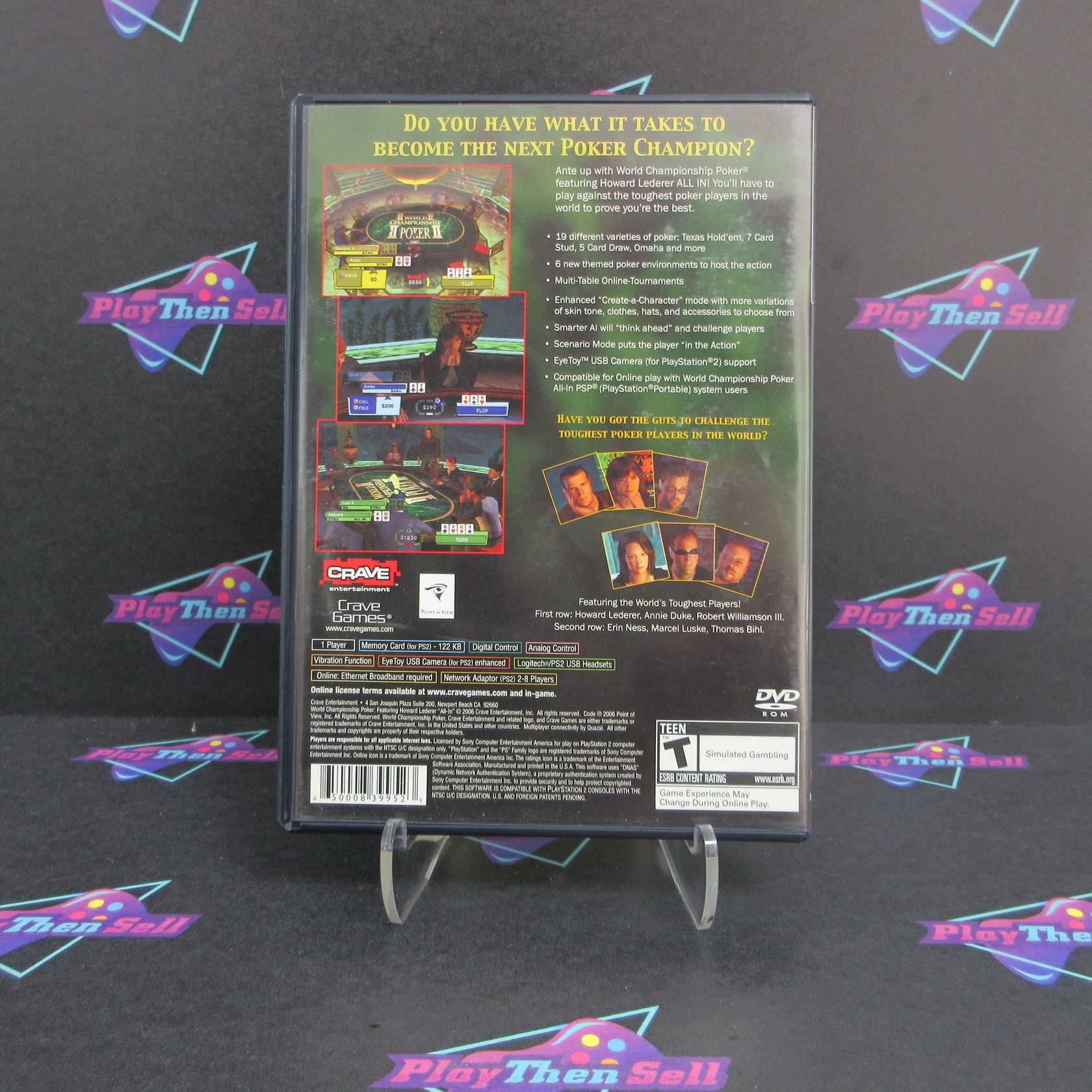 World Championship Poker All In PS2 PlayStation 2 AD - Very Good