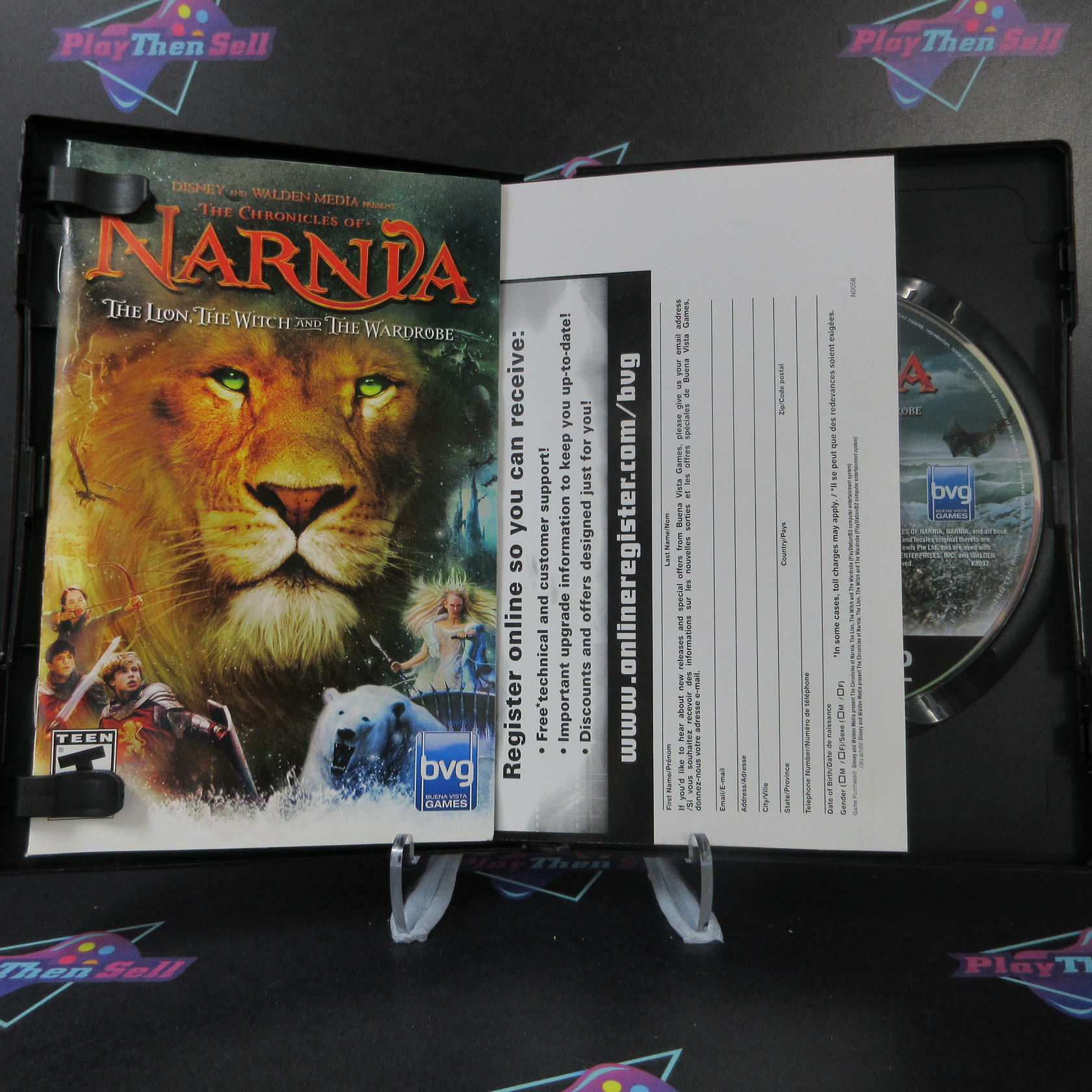 The Chronicles of Narnia The Lion The Witch and The Wardrobe PS2 + Reg - Like New