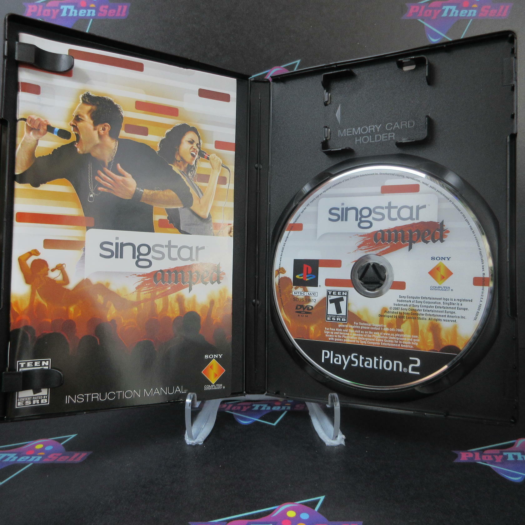 SingStar Amped PS2 PlayStation 2 + Reg Card - Like New