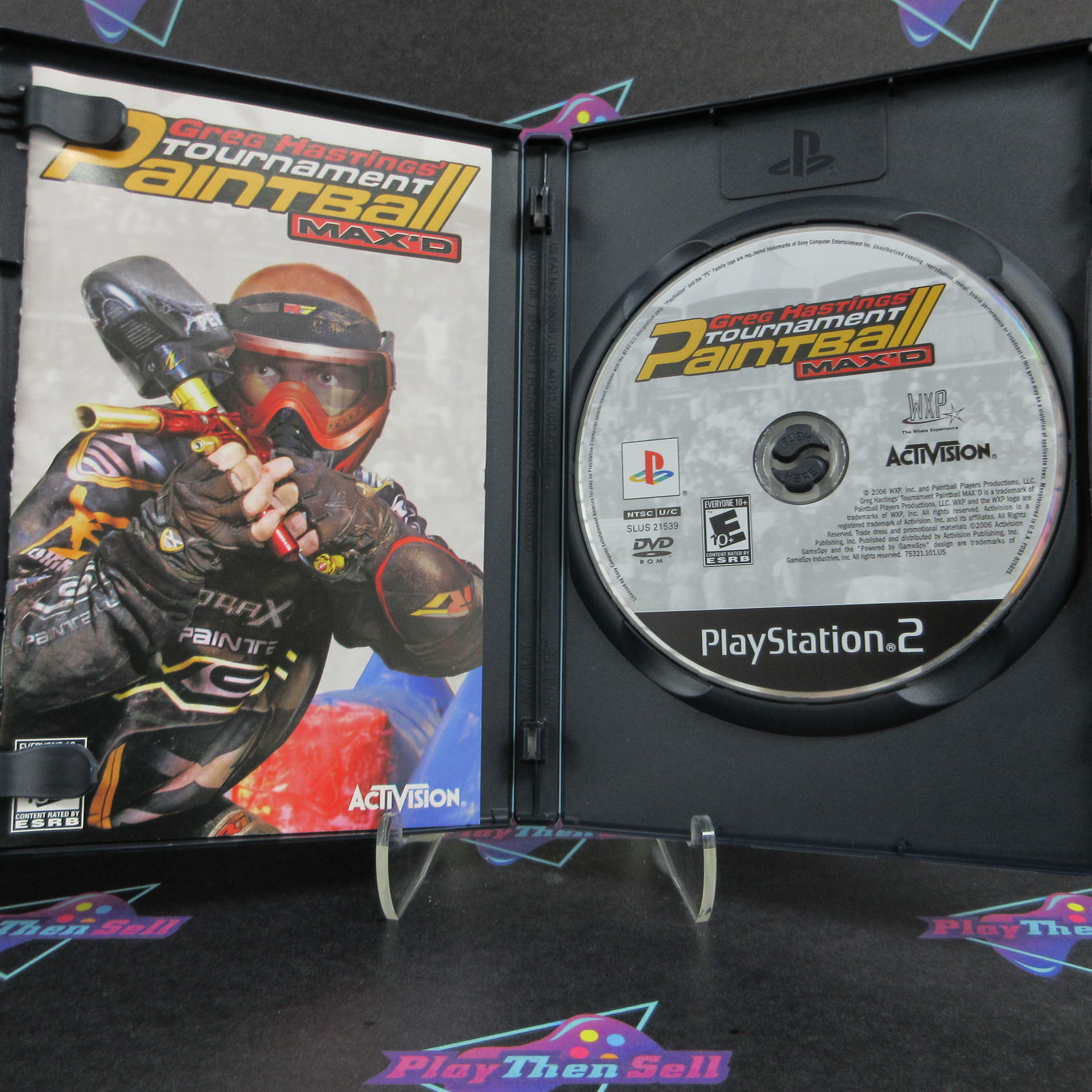 Greg Hastings' Tournament Paintball Max'D PS2 PlayStation 2 + Reg - Like New