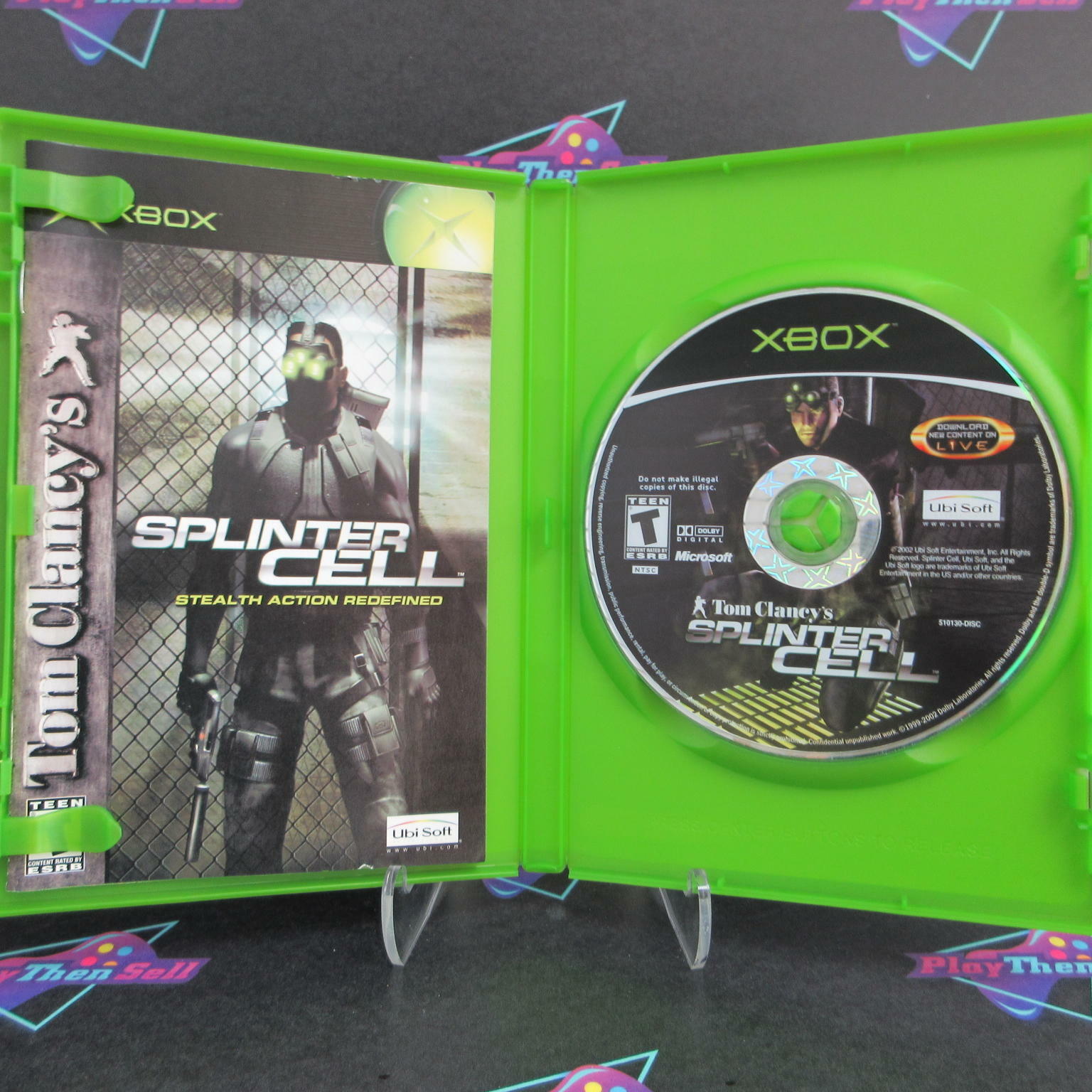 Tom Clancy's Splinter Cell + Reg Card Xbox AD Complete CIB - Very Good