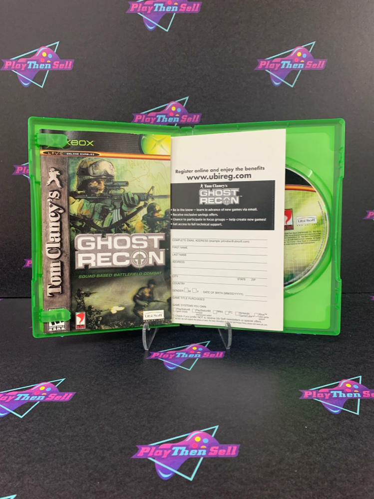 Tom Clancy's Ghost Recon Xbox + Reg Card - Like New