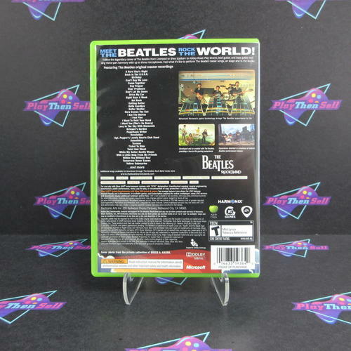The Beatles RockBand Xbox 360 + Post Cards - Like New