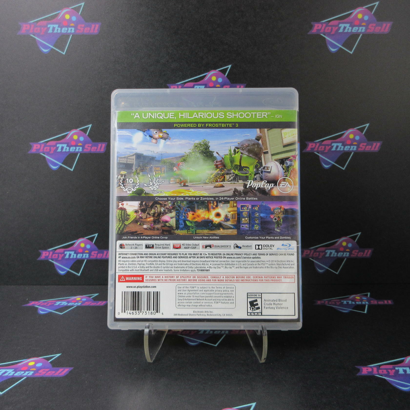 Plants vs Zombies Garden Warfare PS3 PlayStation 3 AD CIB - Very Good