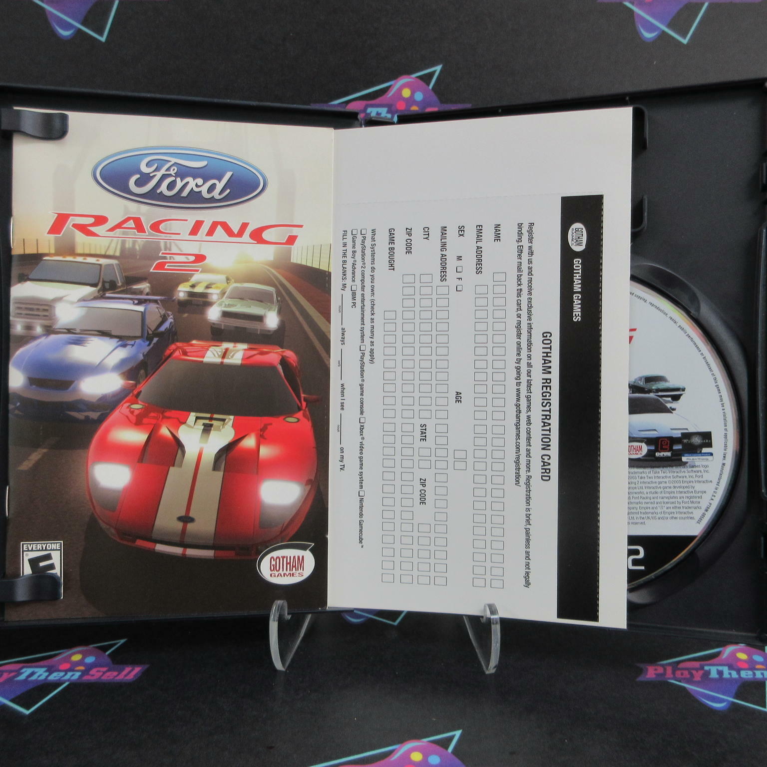 Ford Racing 2 + Reg Card PS2 PlayStation 2 AD Complete CIB - Very Good