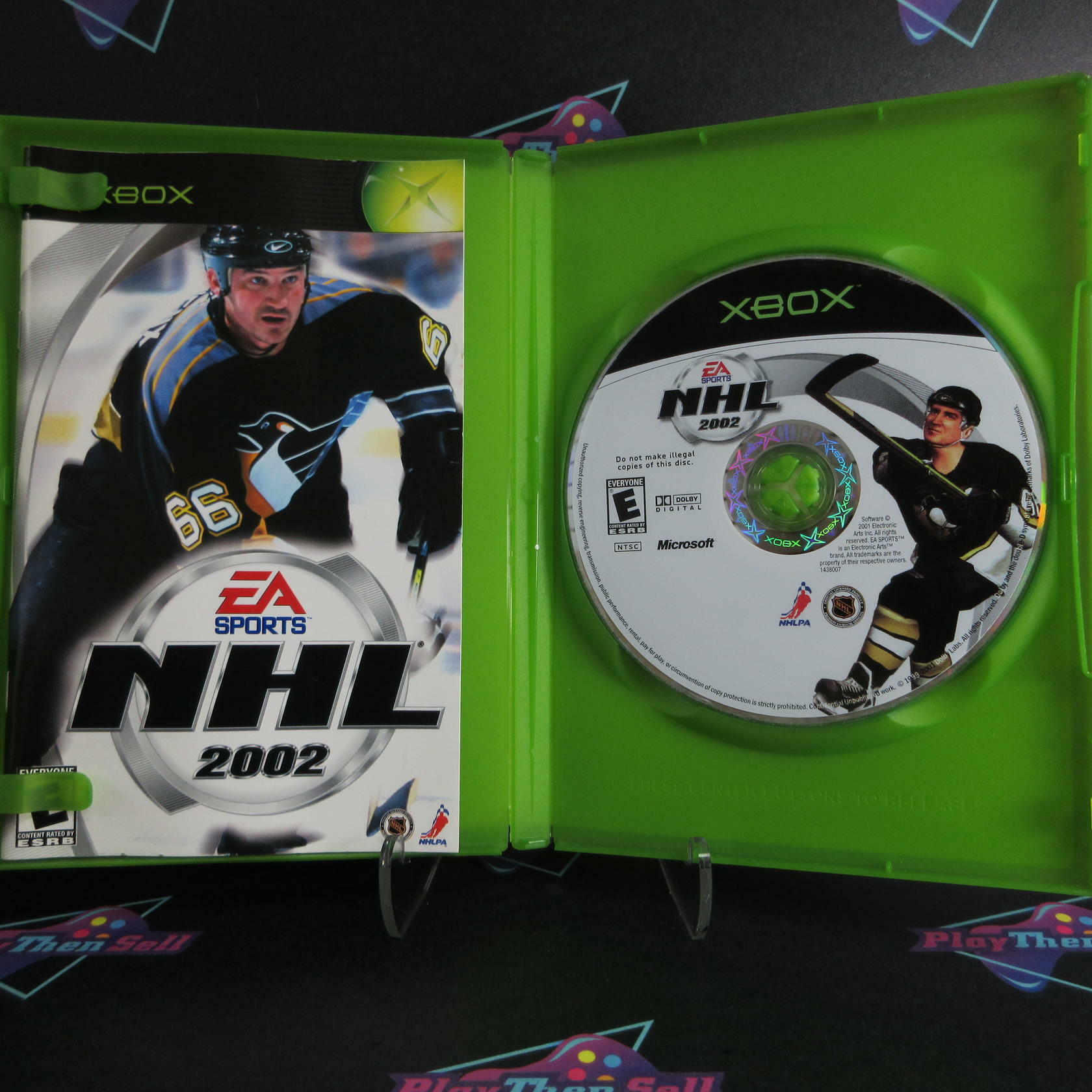 NHL 2002 + Reg Card Xbox AD - Very Good