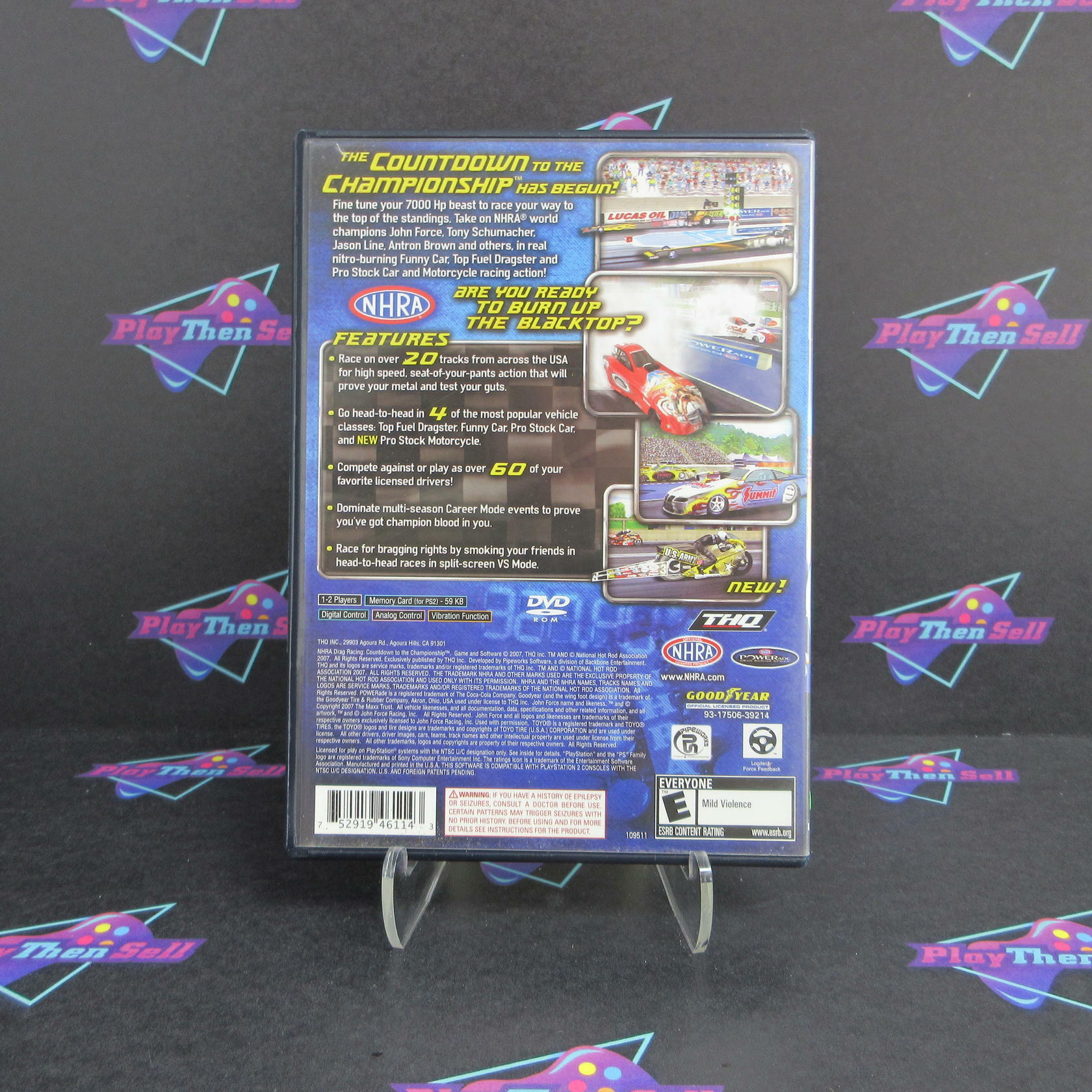 NHRA Countdown to the Championship 2007 PS2 PlayStation 2 - Very Good