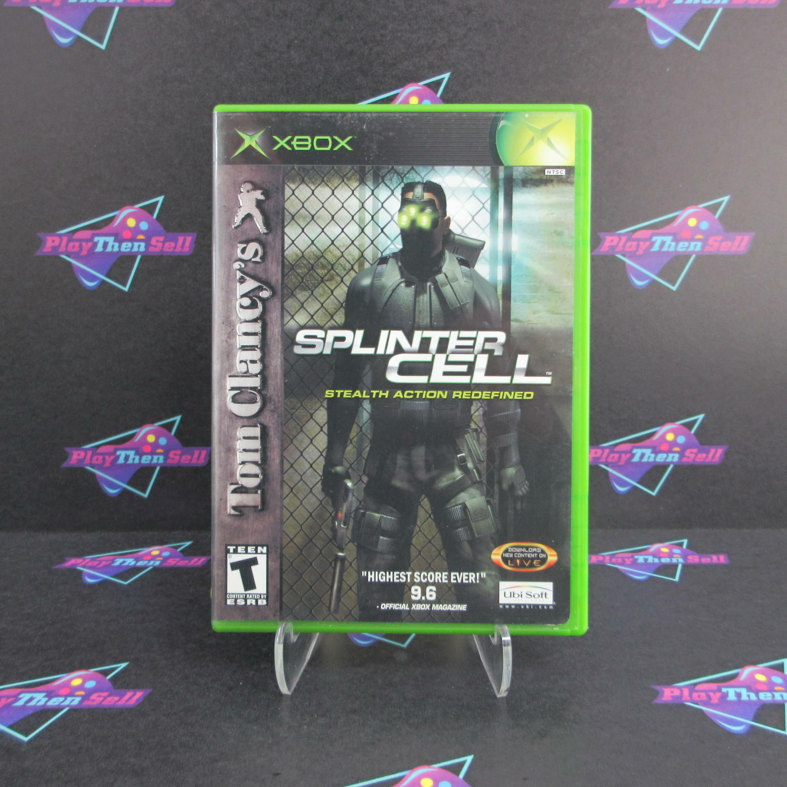 Tom Clancy's Splinter Cell + Reg Card Xbox AD Complete CIB - Very Good