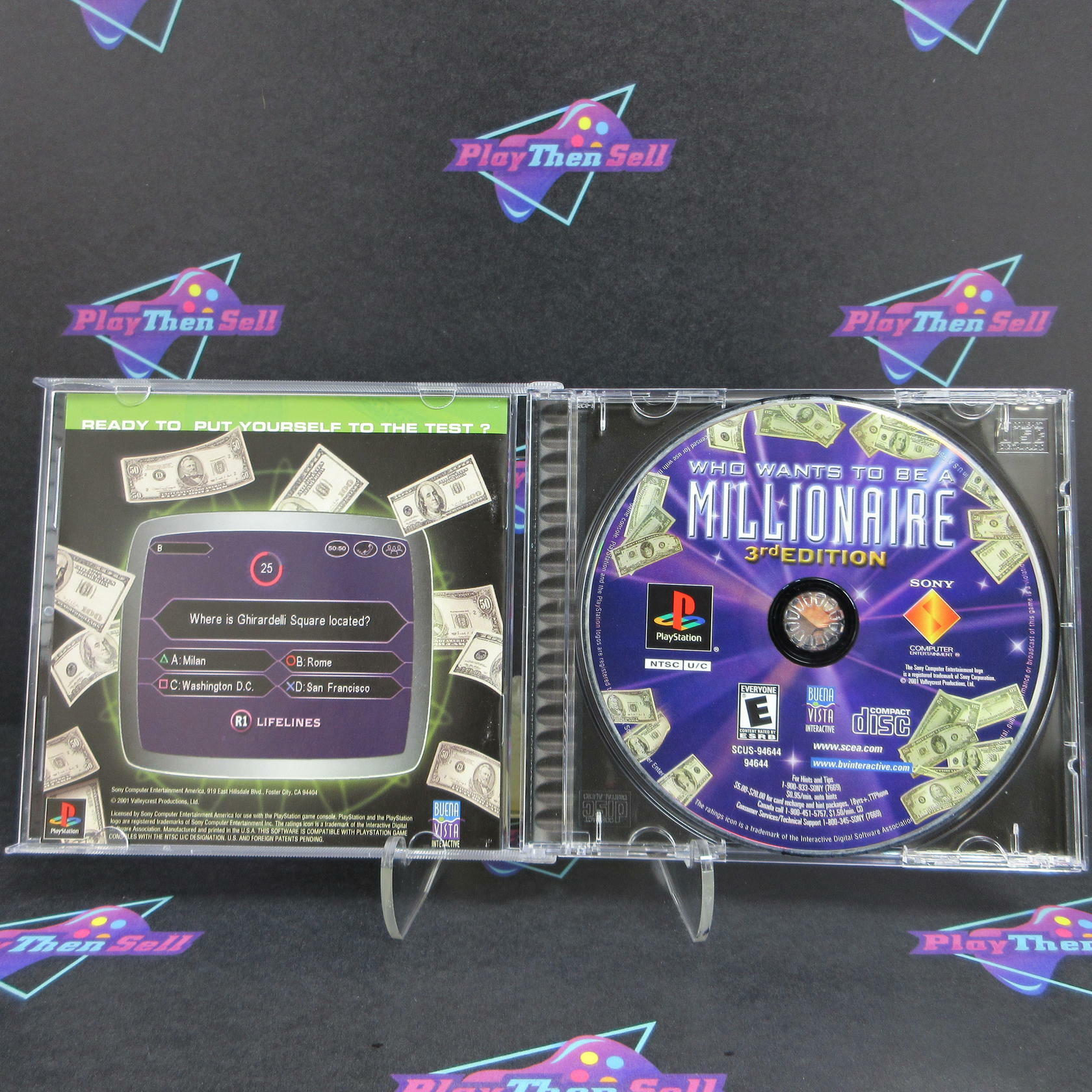 Who Wants To Be A Millionaire 3rd Edition PS1 PlayStation 1 - Like New