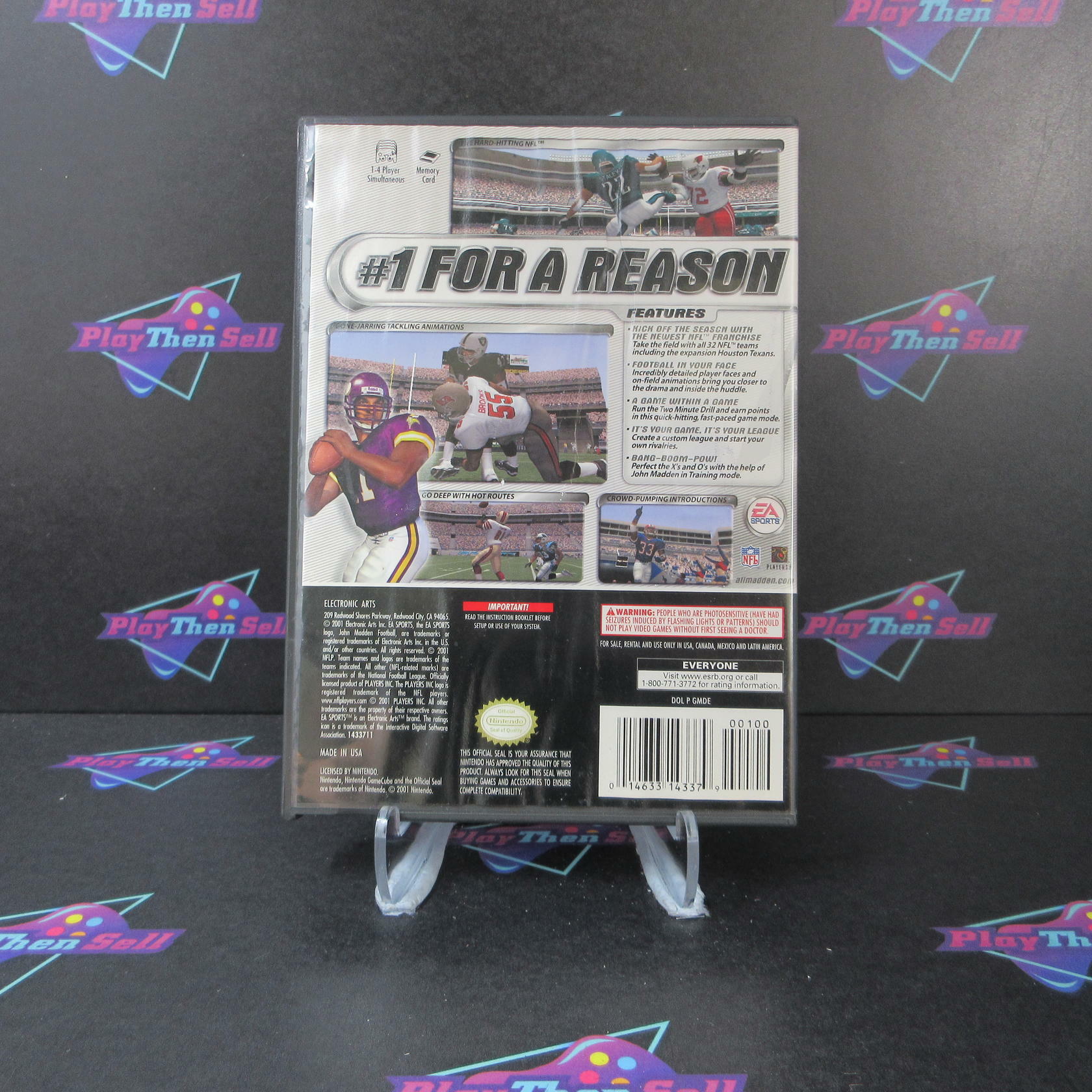 Madden NFL 2002 Nintendo GameCube AD Complete CIB - Very Good