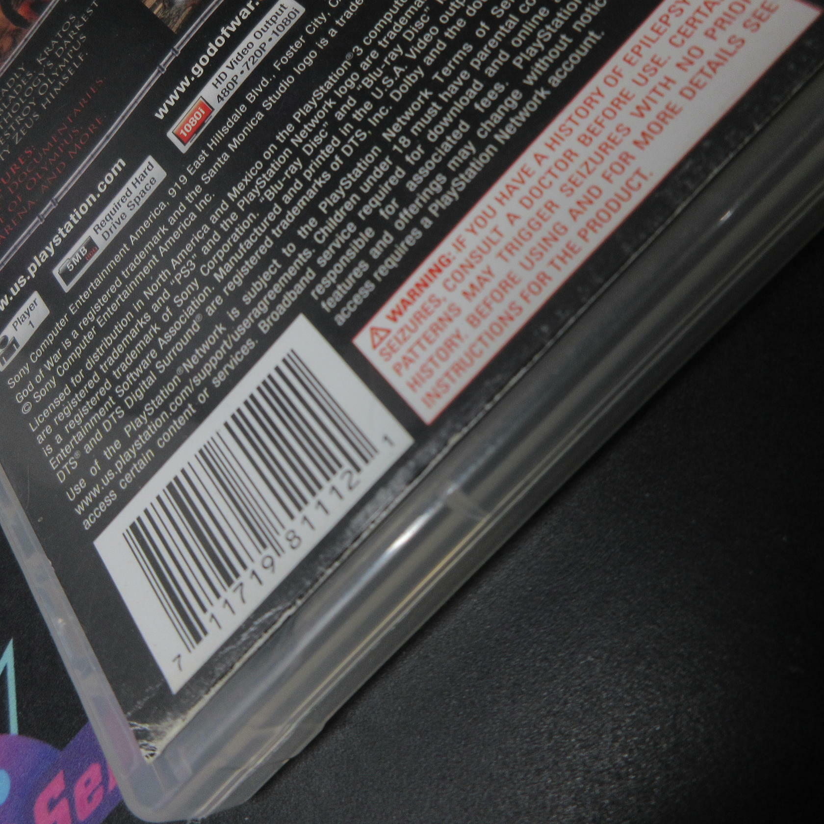 God of War 3 PS3 PlayStation 3 AD Complete CIB - Very Good