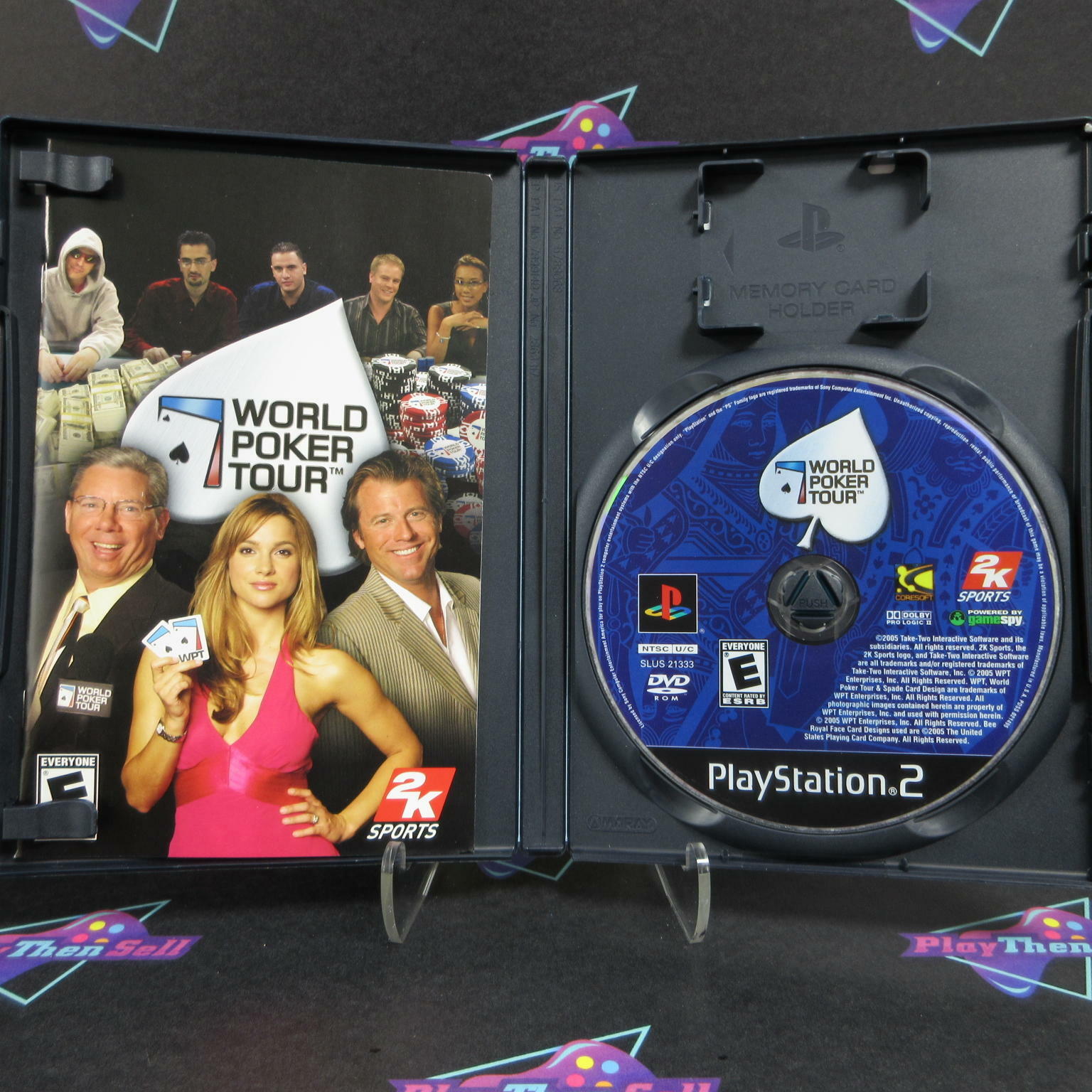 World Poker Tour + Reg Card PS2 PlayStation 2 AD - Very Good