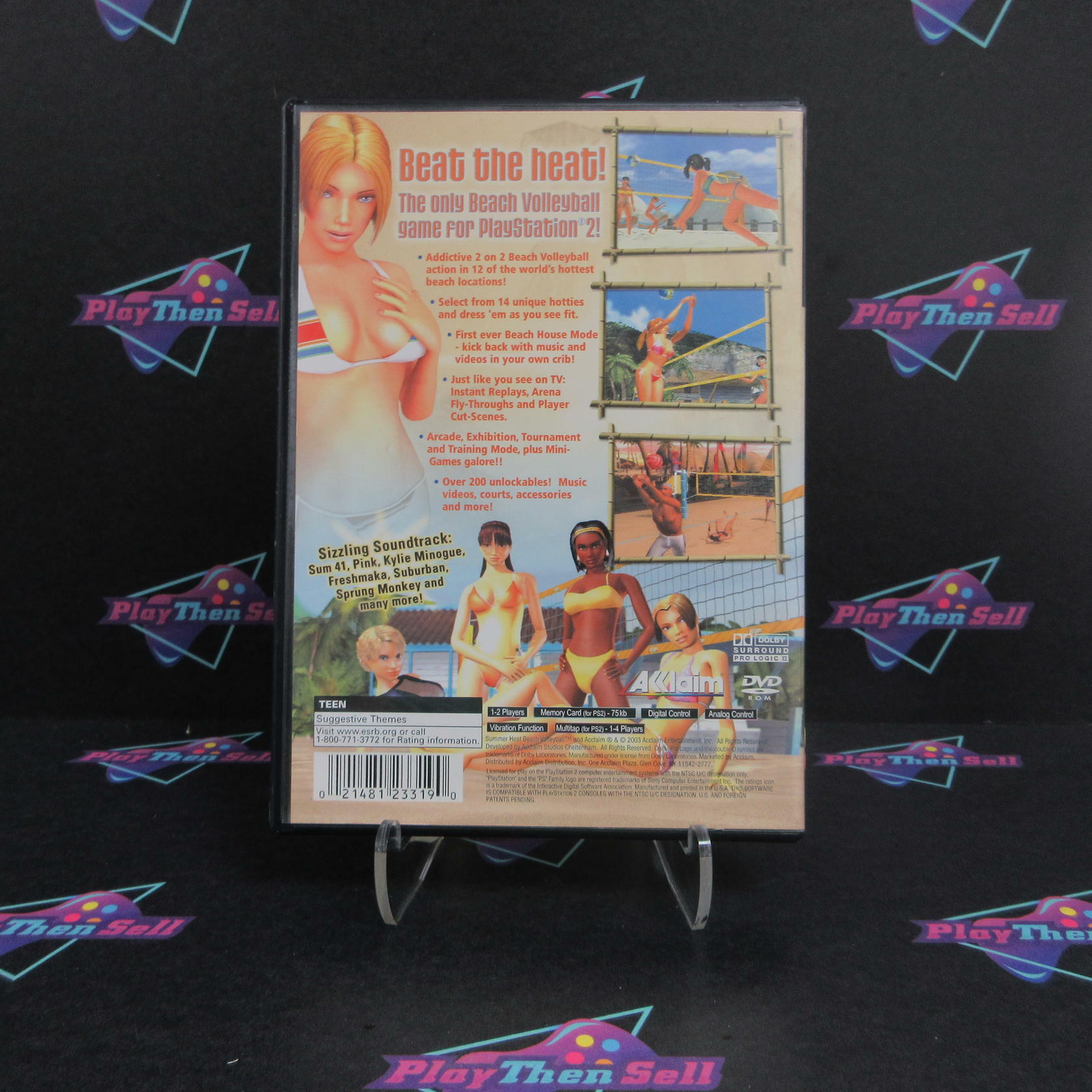 Summer Heat Beach Volleyball + Reg Card PlayStation 2 AD - Very Good