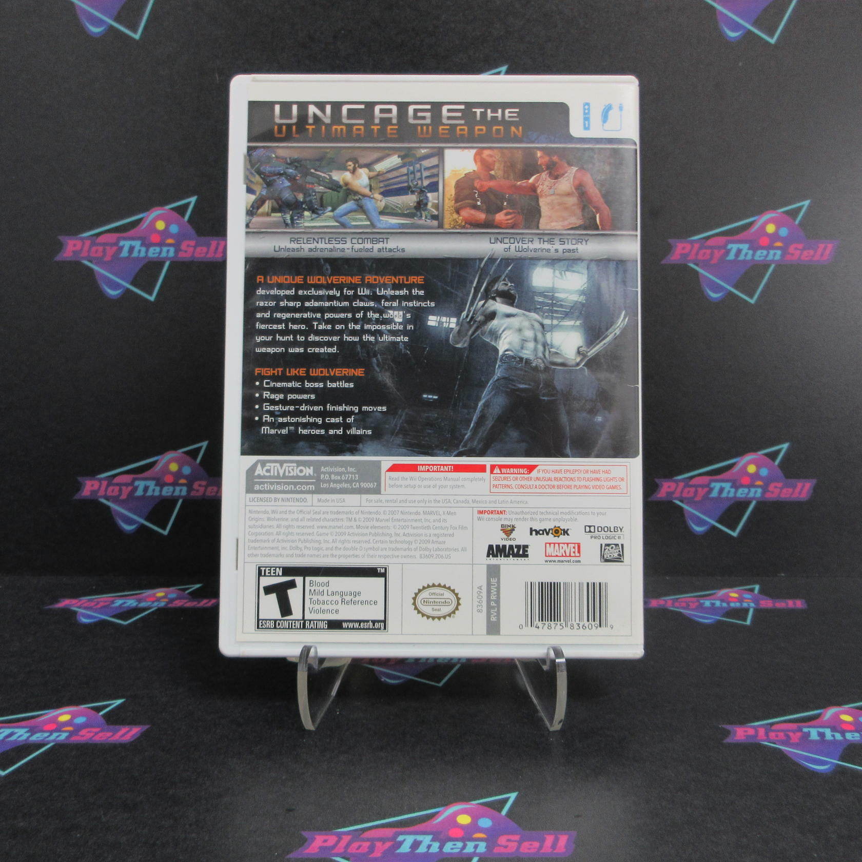 X-Men Origins Wolverine Nintendo Wii AD - Very Good