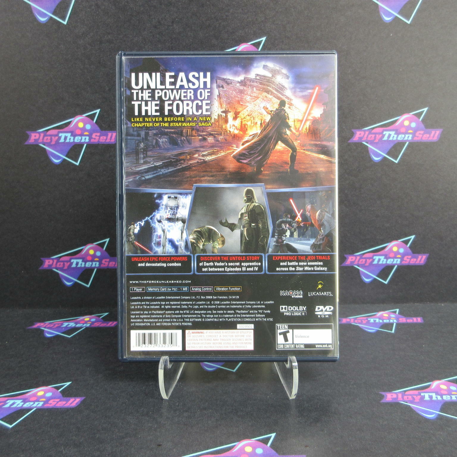 Star Wars The Force Unleashed PS2 PlayStation 2 - Like New