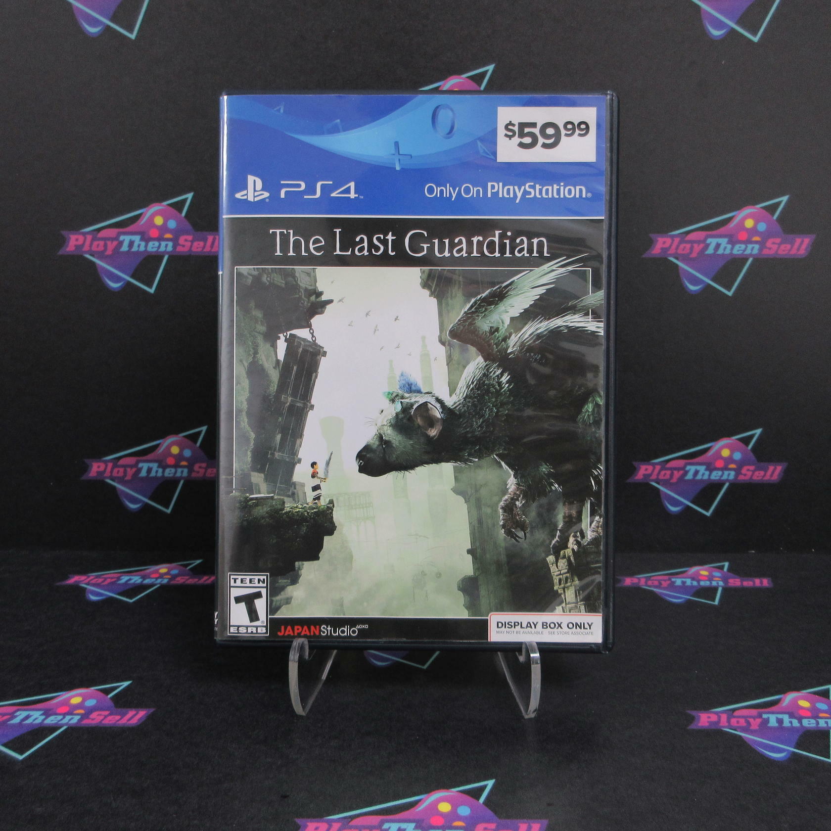 The Last Guardian Not For Resale Display Box PS4 PlayStation 4 - Like New