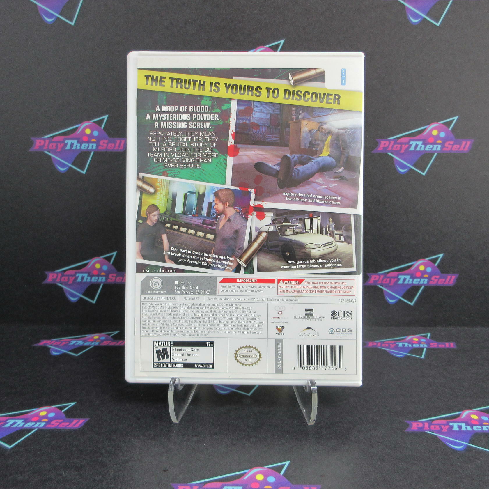 CSI Hard Evidence Nintendo Wii AD - Very Good