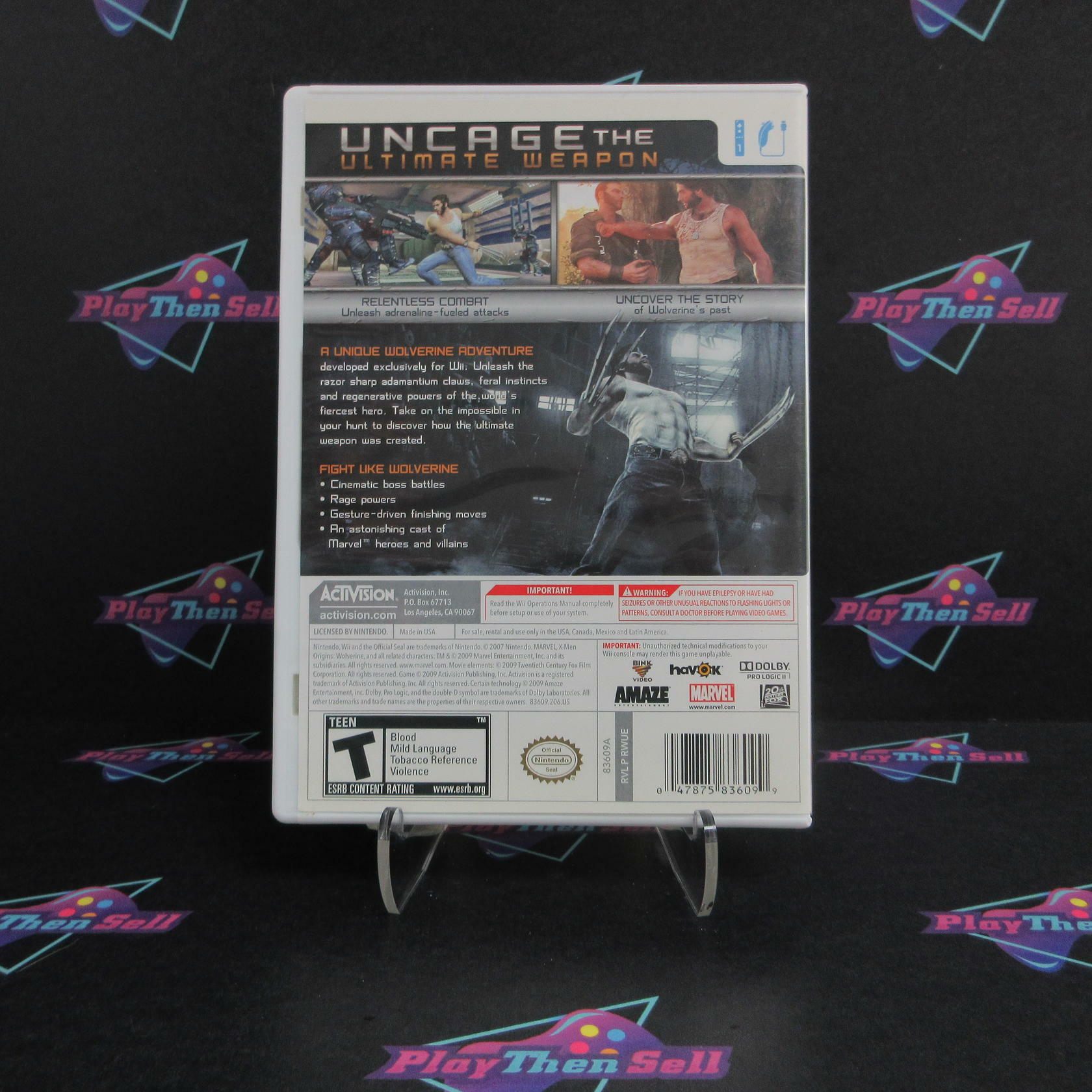 X-Men Origins Wolverine Nintendo Wii DD/NM - Very Good
