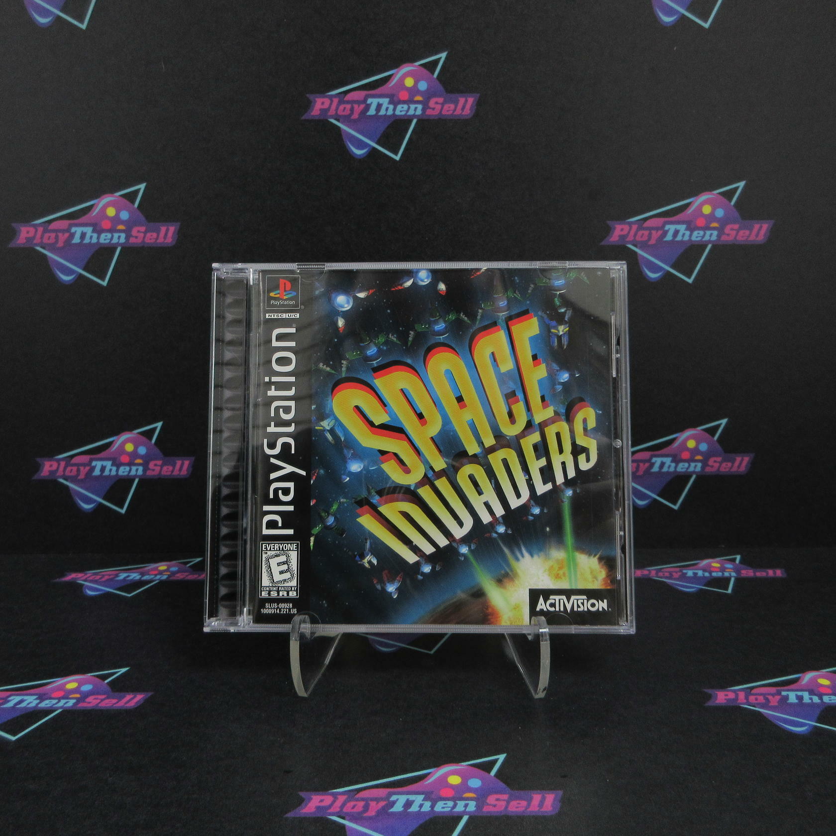 Space Invaders PS1 PlayStation 1 + Reg Card - Like New