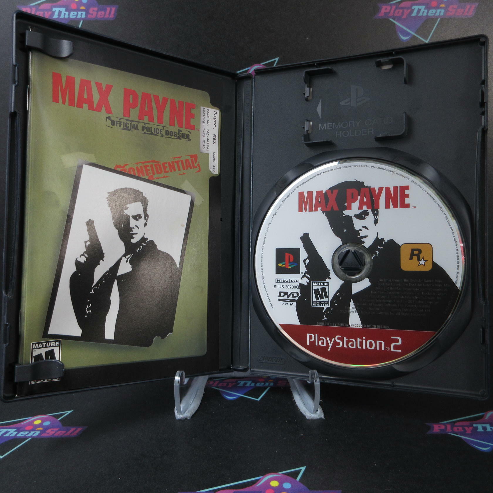 Max Payne GH PS2 PlayStation 2 AD Complete CIB - Very Good