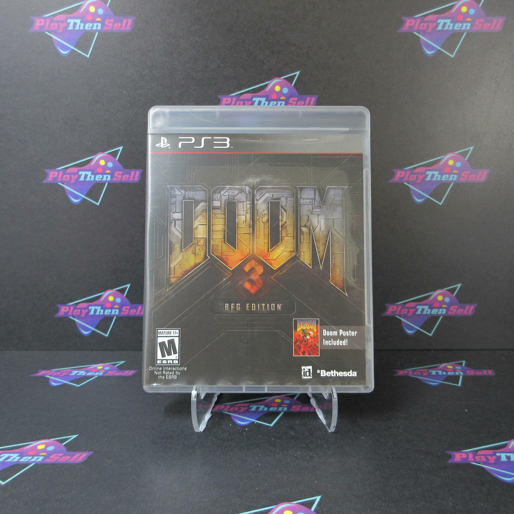 Doom 3 BFG Edition PS3 PlayStation 3 + Poster - Like New