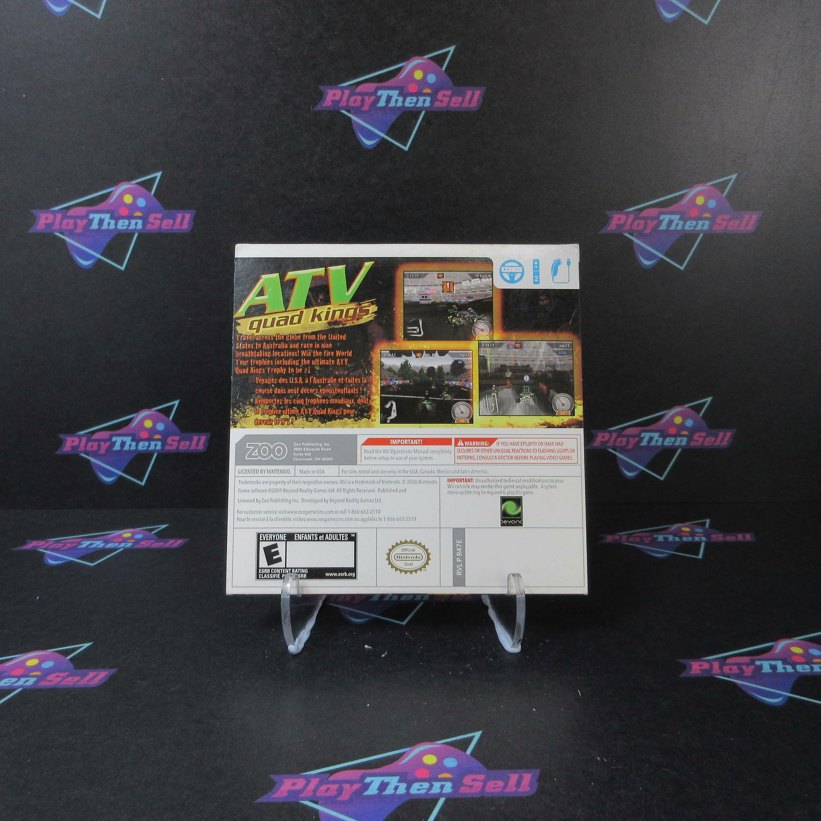 ATV Quad Kings Nintendo Wii DD Complete CIB - Very Good