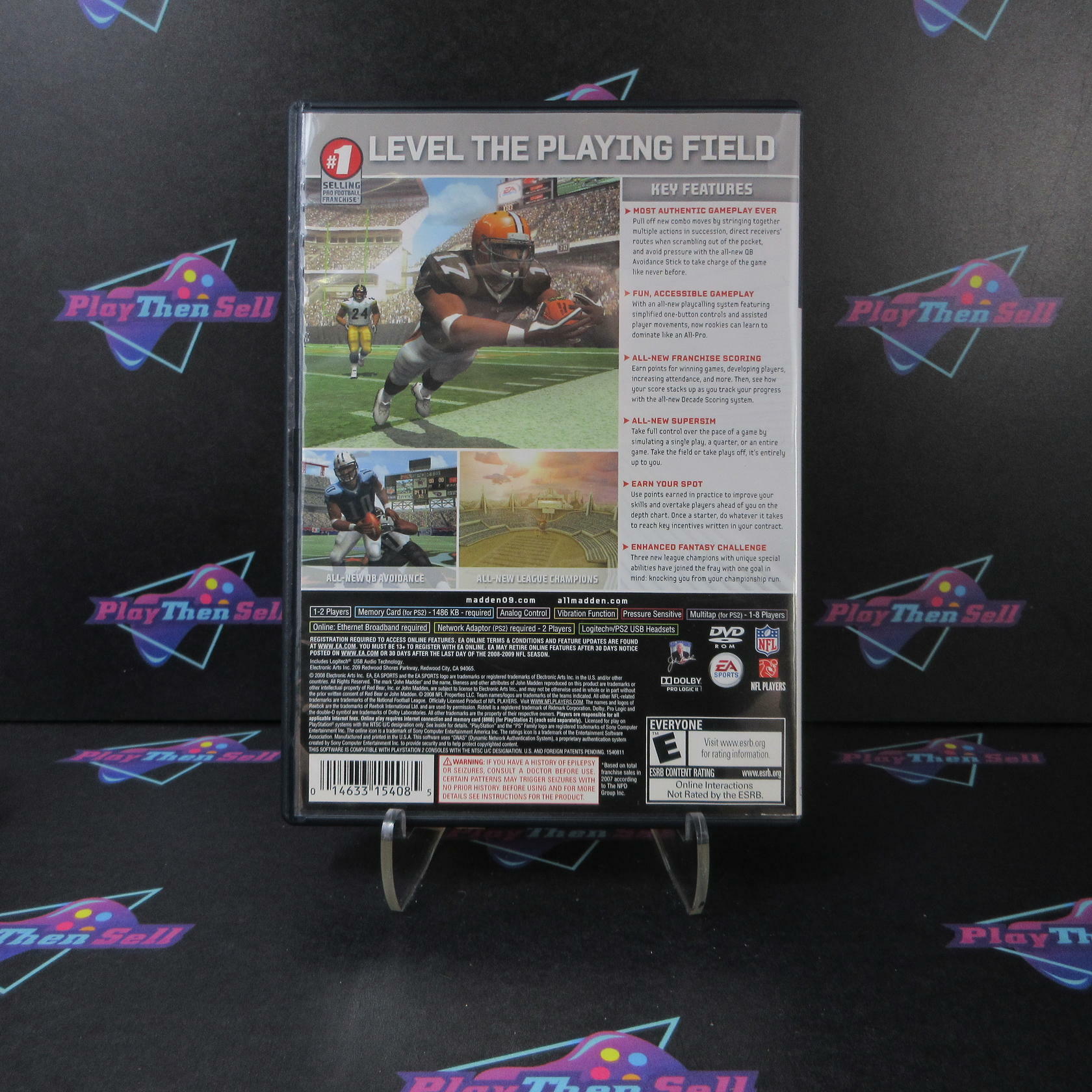 Madden NFL 09 PS2 PlayStation 2 - Very Good