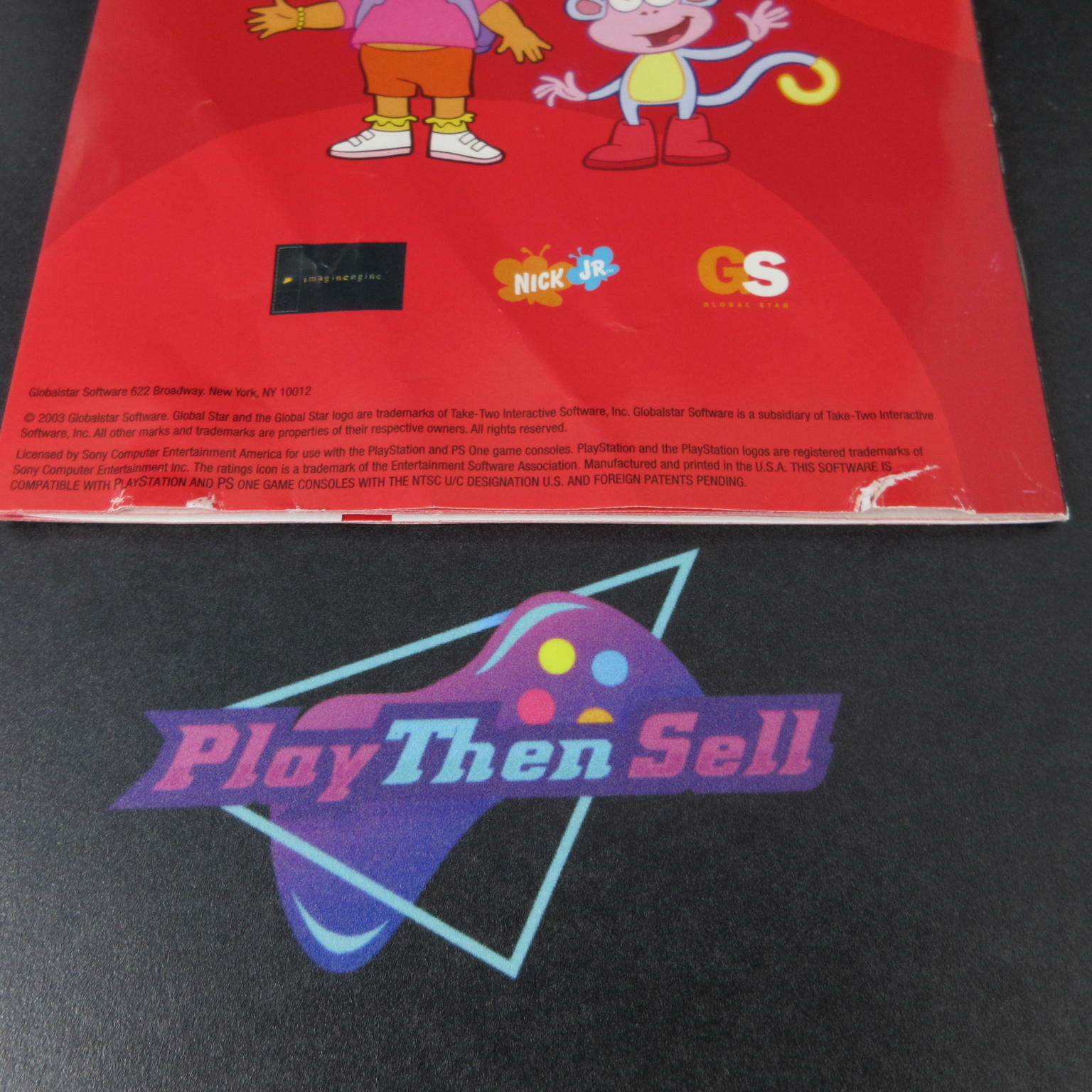 Dora the Explorer Barnyard Buddies + Reg PS1 PlayStation 1 MD - Very Good
