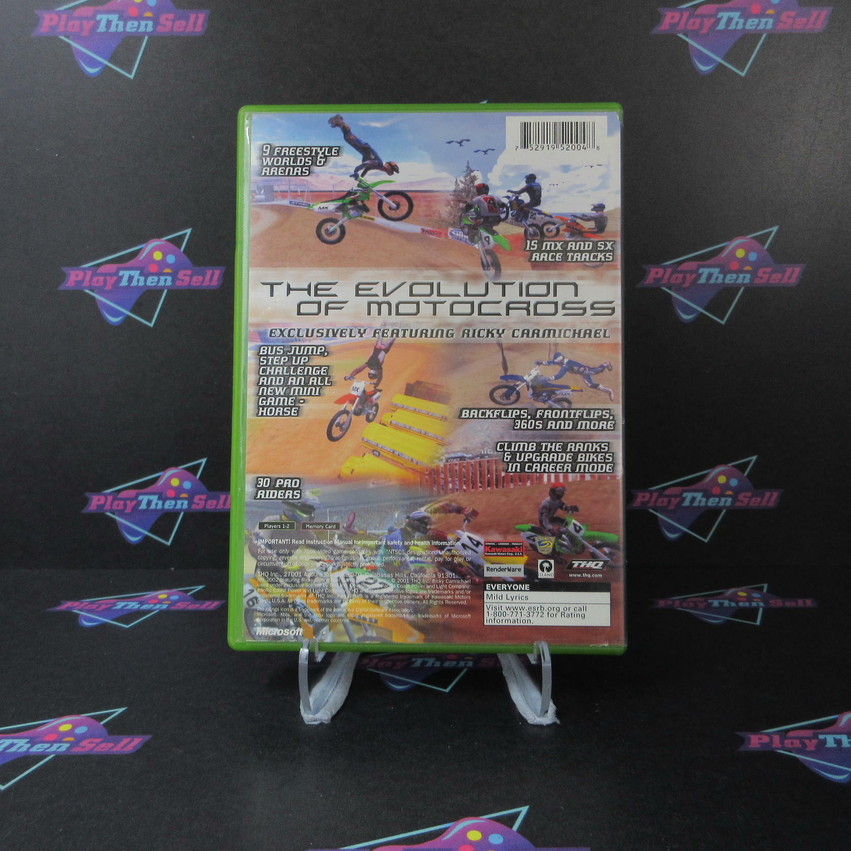 MX 2002 Featuring Ricky Carmichael Xbox AD/NM - Very Good