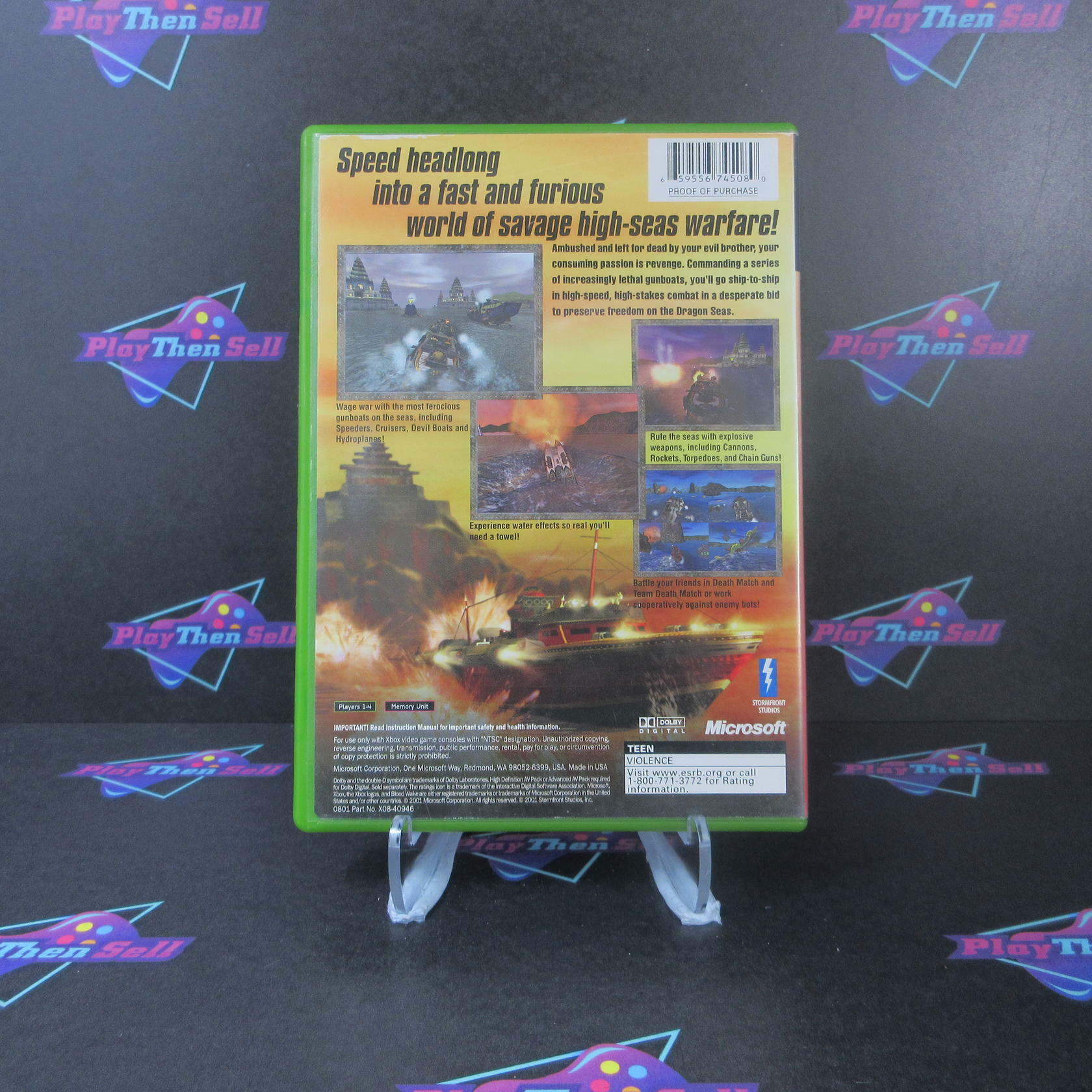 Blood Wake Xbox MD Complete CIB - Very Good