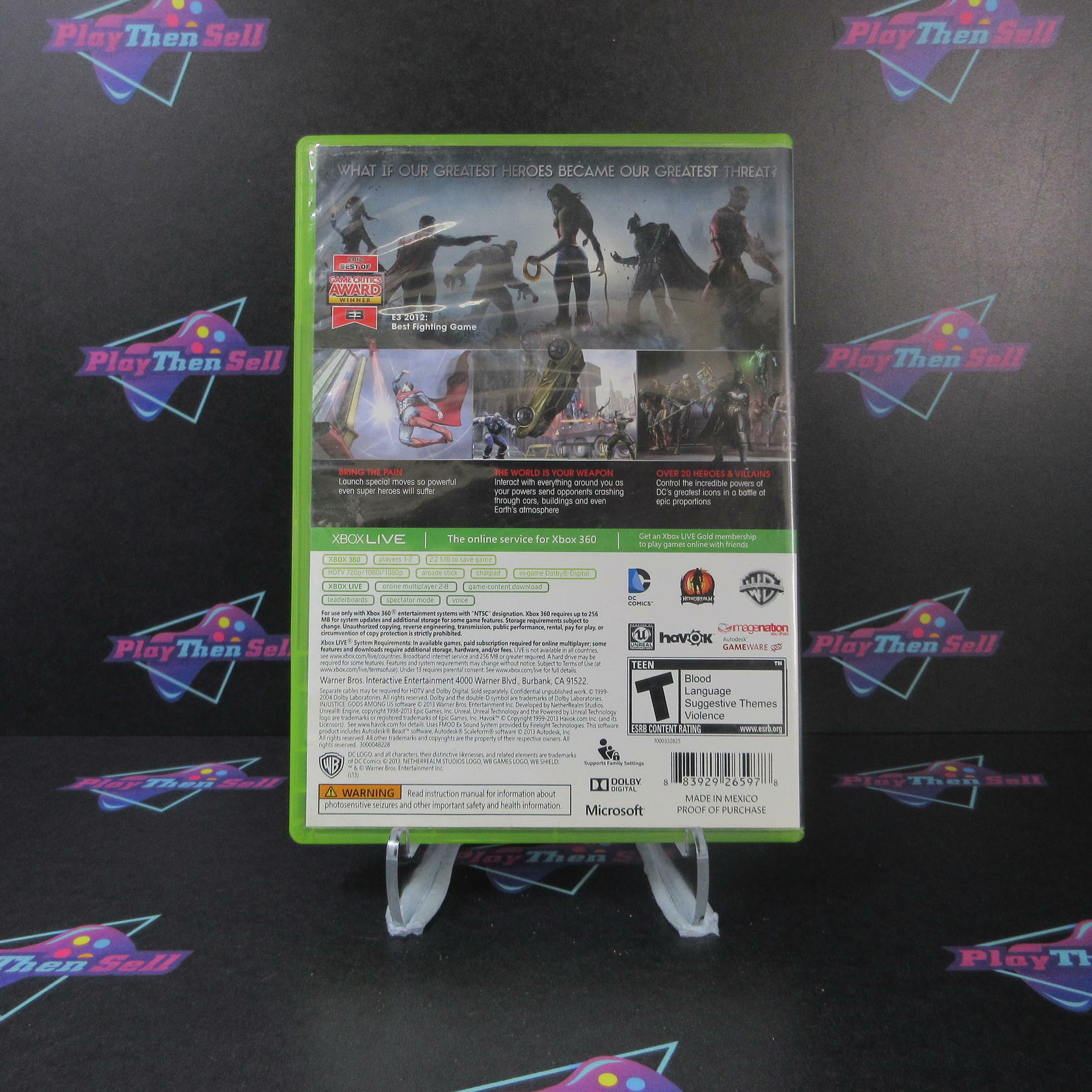 Injustice Gods Among Us Xbox 360 AD/NM - Very Good
