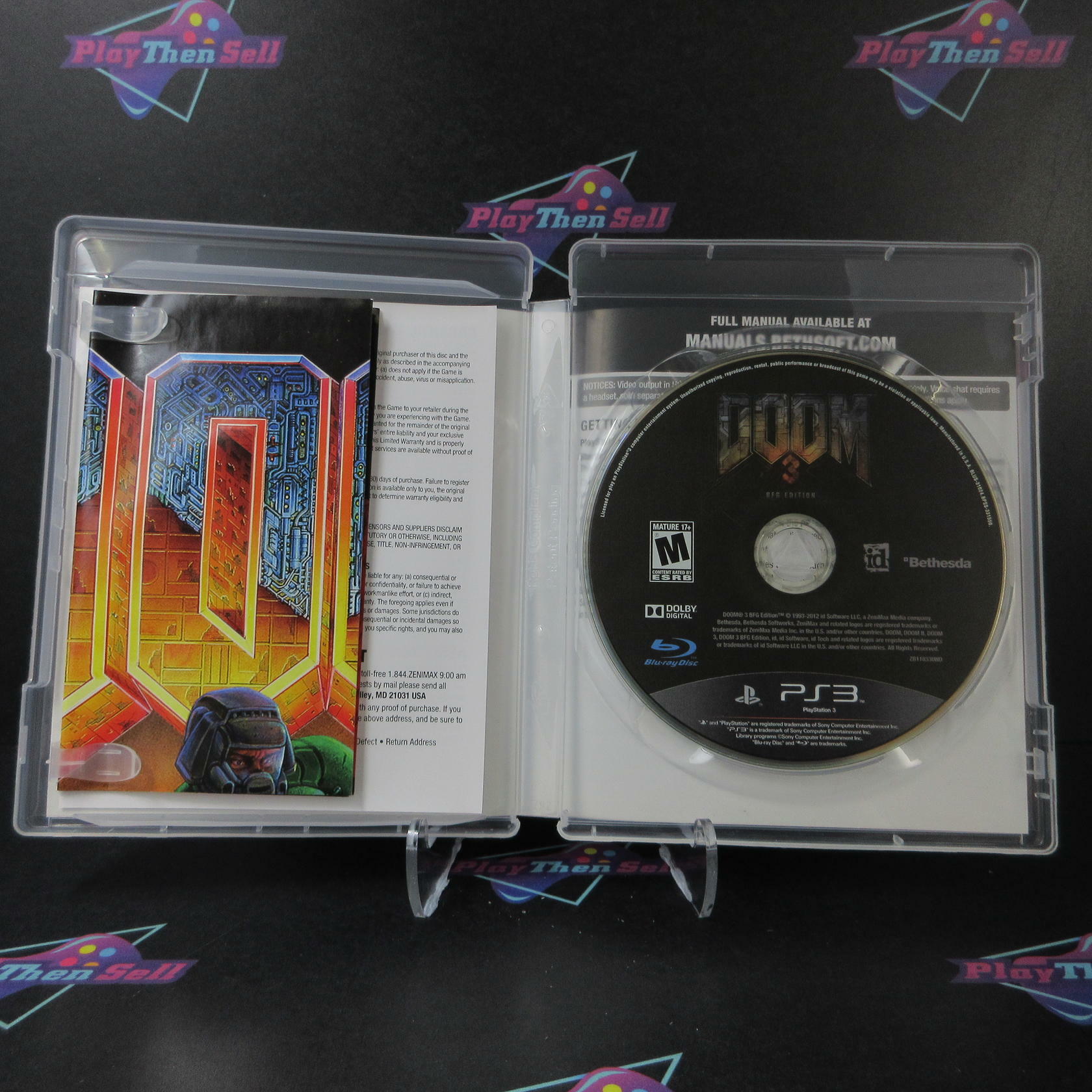 Doom 3 BFG Edition PS3 PlayStation 3 + Poster - Like New