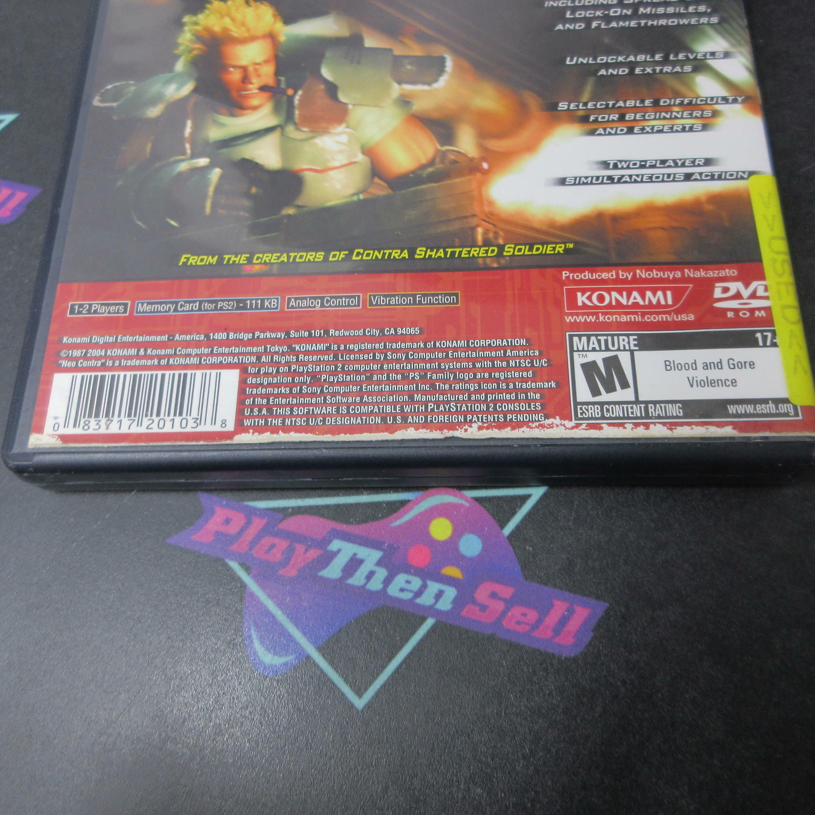 Neo Contra PS2 PlayStation 2 AD/MD Complete CIB - Very Good