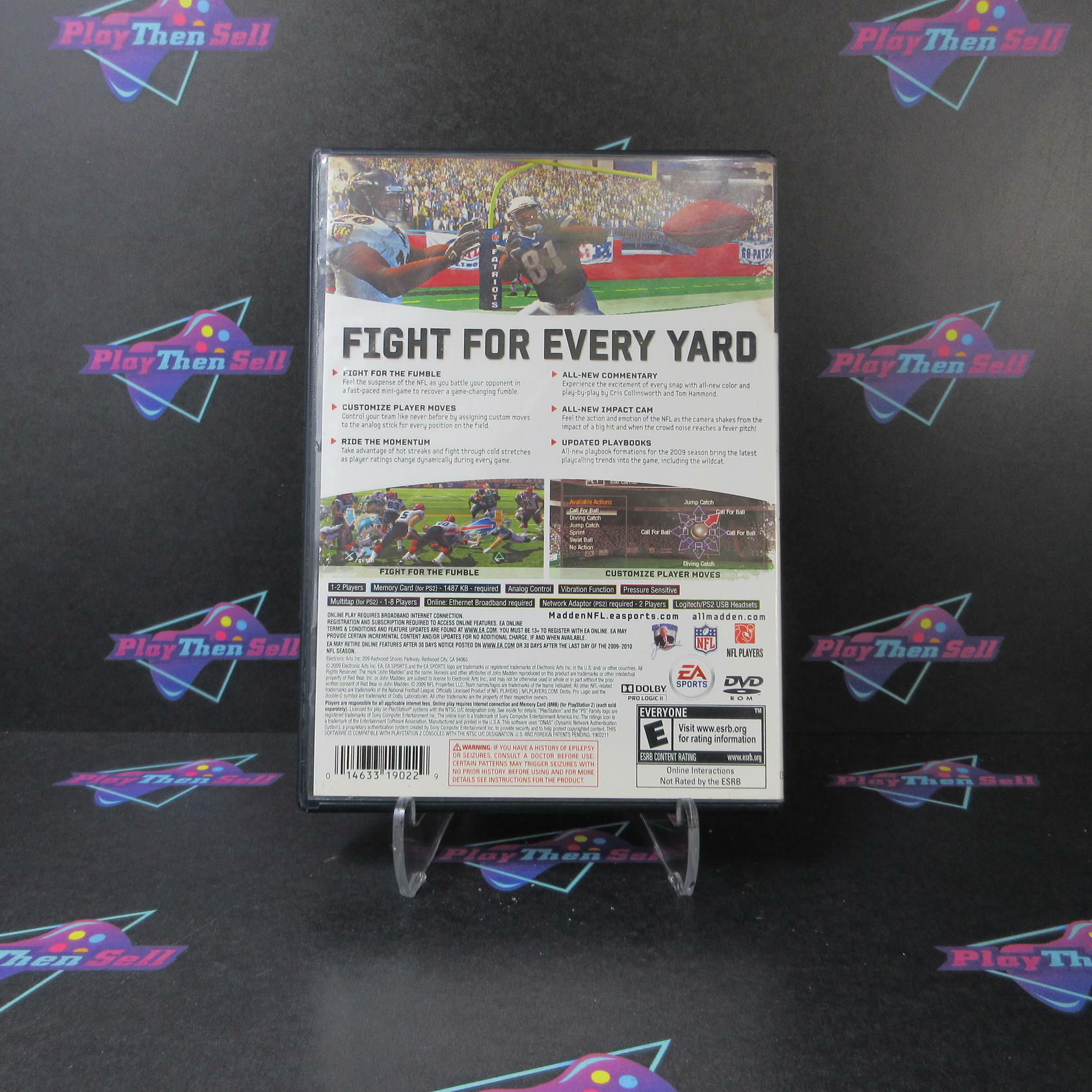 Madden NFL 10 PS2 PlayStation 2 AD/MD Complete CIB - Very Good