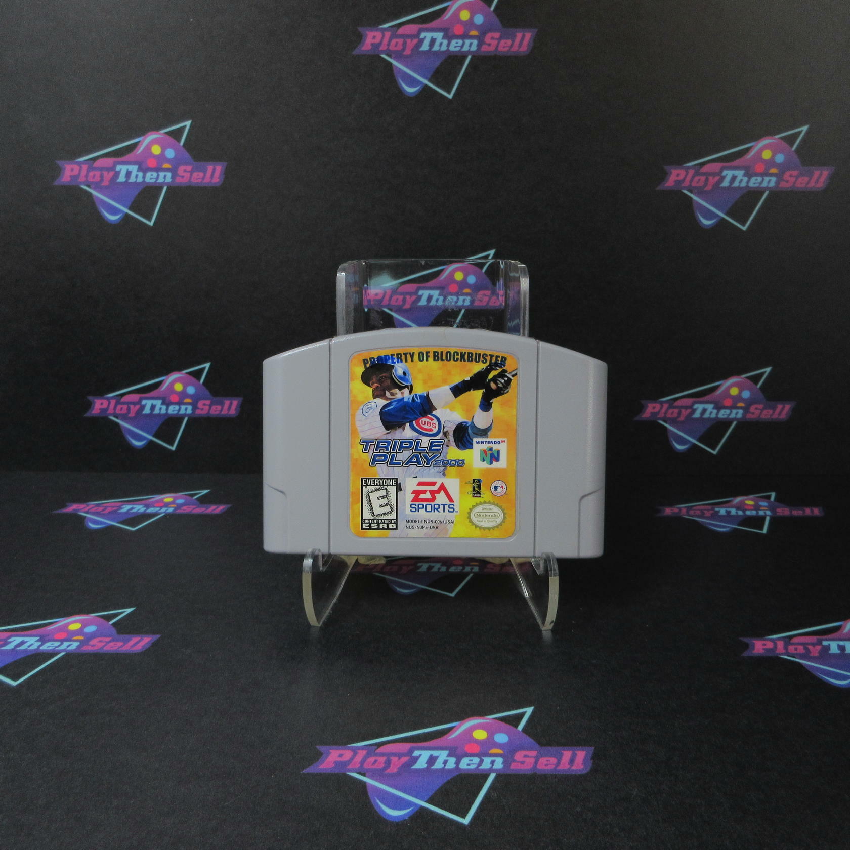 Triple Play 2000 Nintendo 64 Cartridge Only Blockbuster Sticker - Very Good