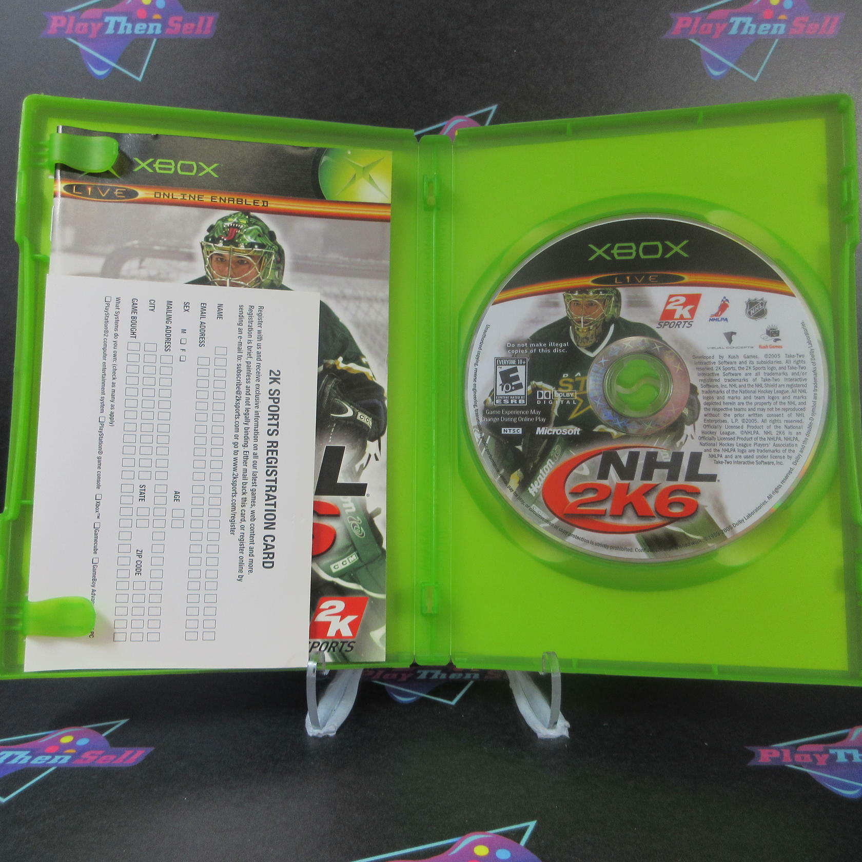 NHL 2K6 Xbox + Reg Card - Like New