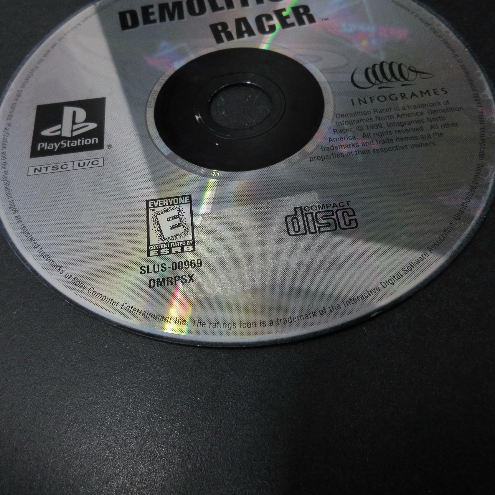 Demolition Racer PS1 PlayStation 1 DD/NM - Very Good