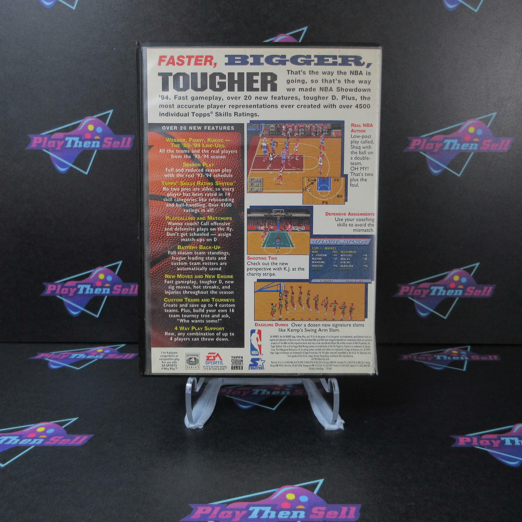 NBA Showdown '94 - Sega Genesis AD/MD/CS Complete CIB - Very Good