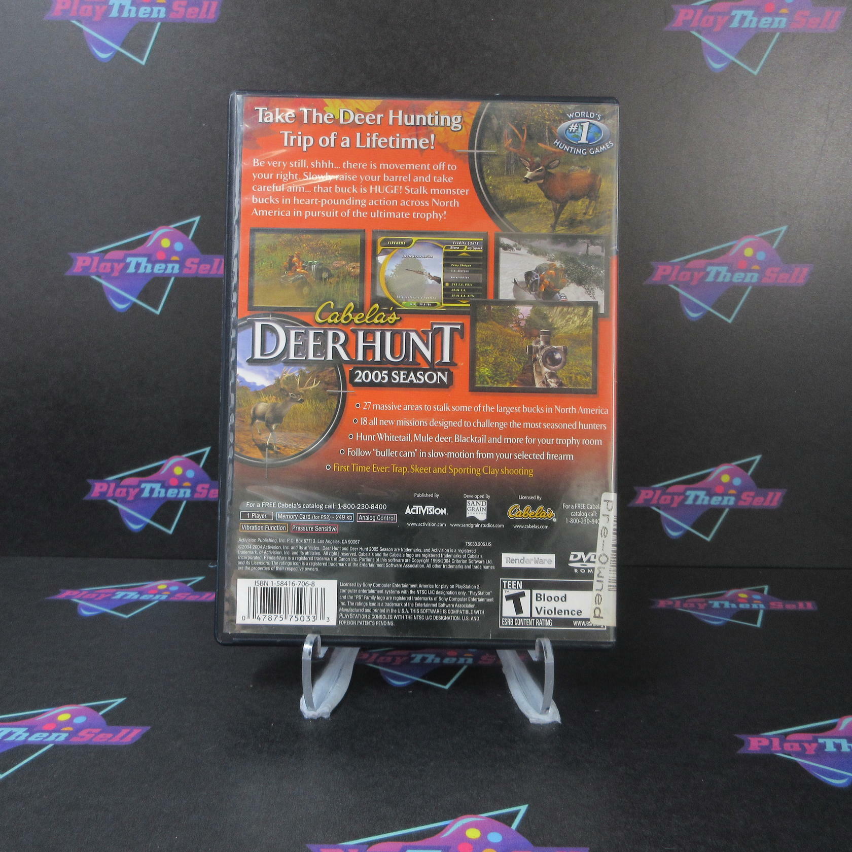 Cabela's Deer Hunt 2005 AD PS2 PlayStation 2 Complete CIB - Very Good