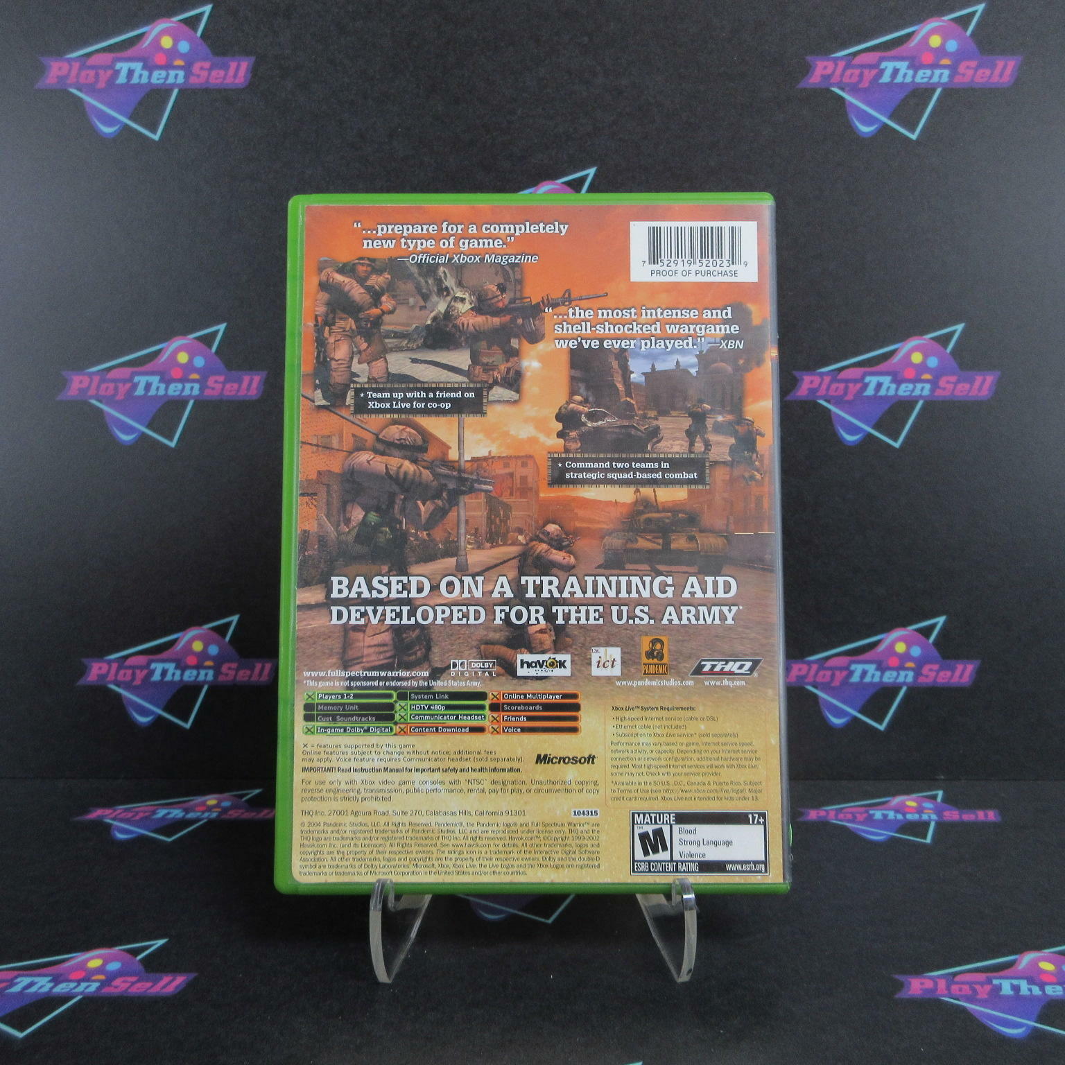 Full Spectrum Warrior Xbox - Very Good