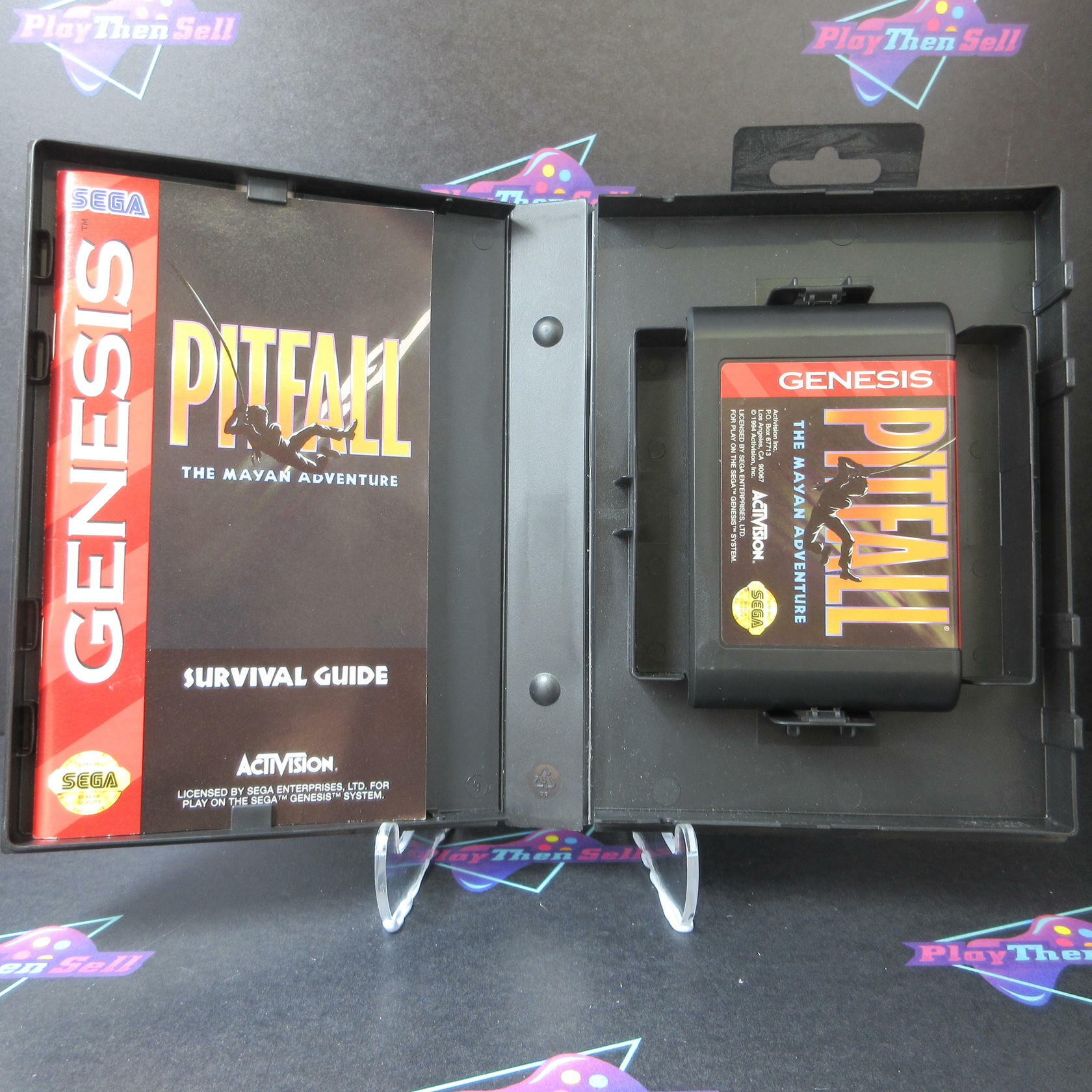 Pitfall  The Mayan Adventure Sega Genesis + Reg Card Complete CIB - Very Good