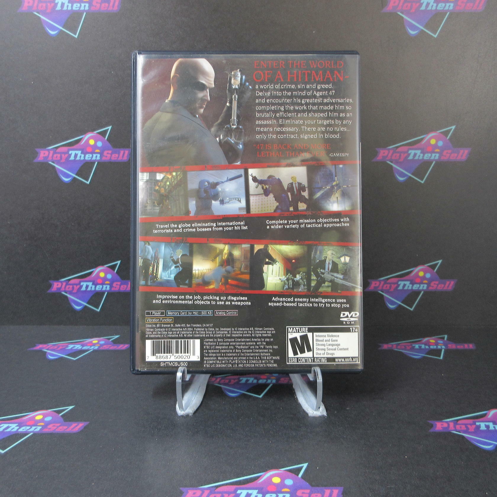 Hitman Contracts + Reg Card PS2 PlayStation 2 AD Complete CIB - Very Good