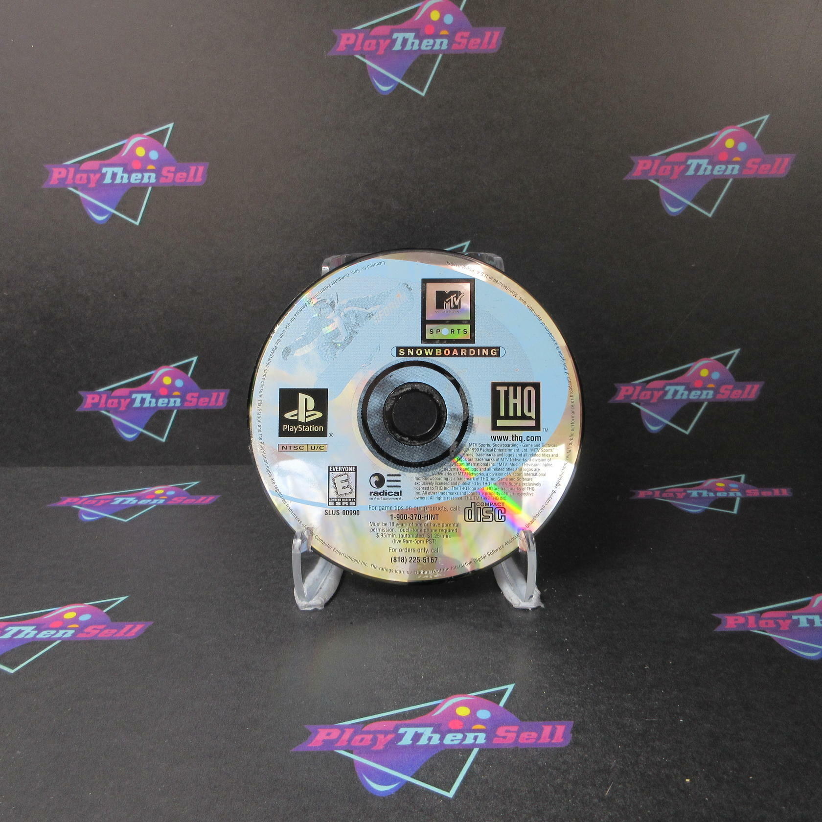 MTV Sports Snowboarding PS1 PlayStation 1 Disc Only - Very Good